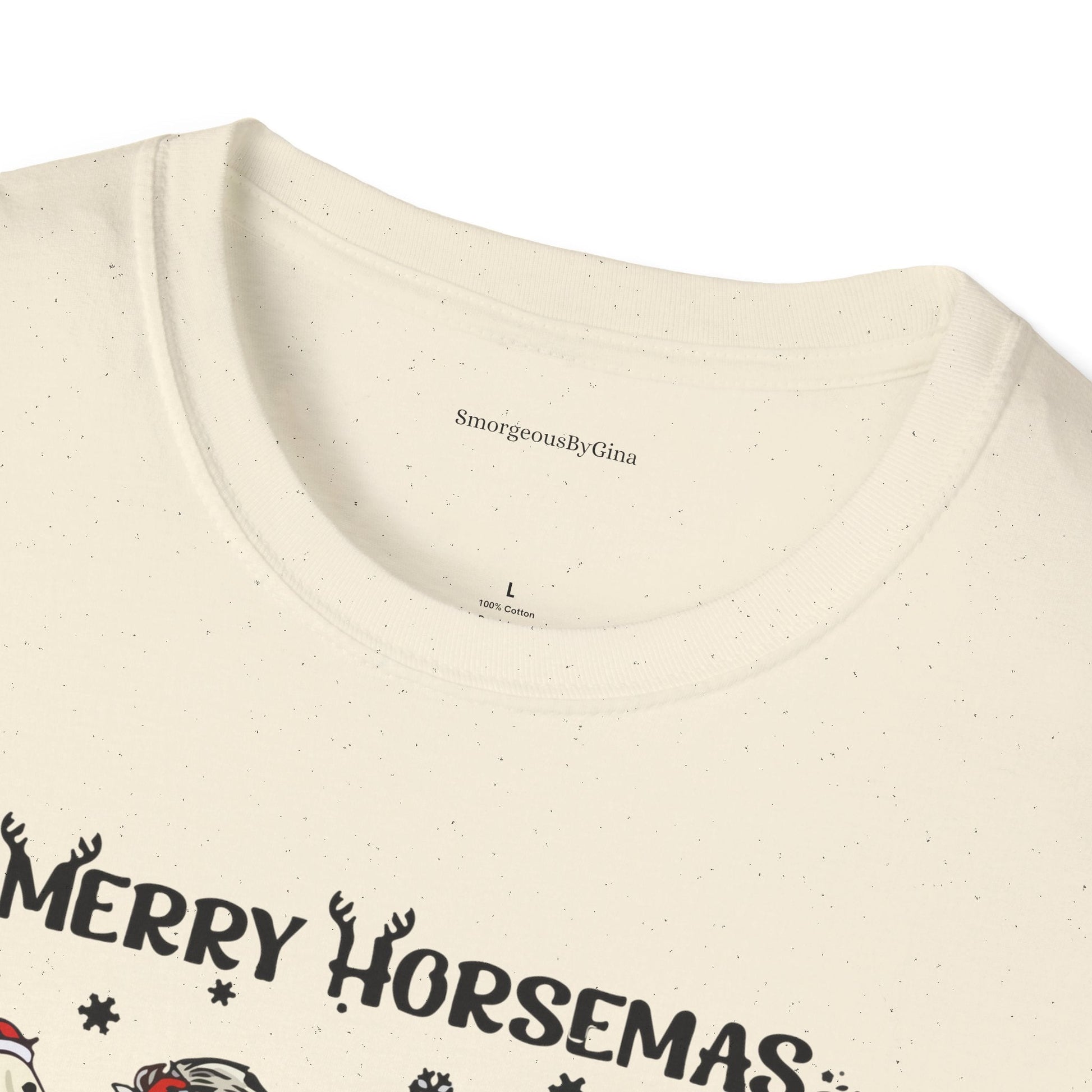 Merry Horsemas, Christmas Shirt, Softstyle T-Shirt - SmorgeousByGina