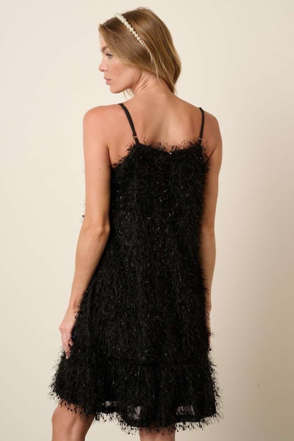 Mittoshop Feather Ruffle Hem Mini Cami Dress - SmorgeousByGina