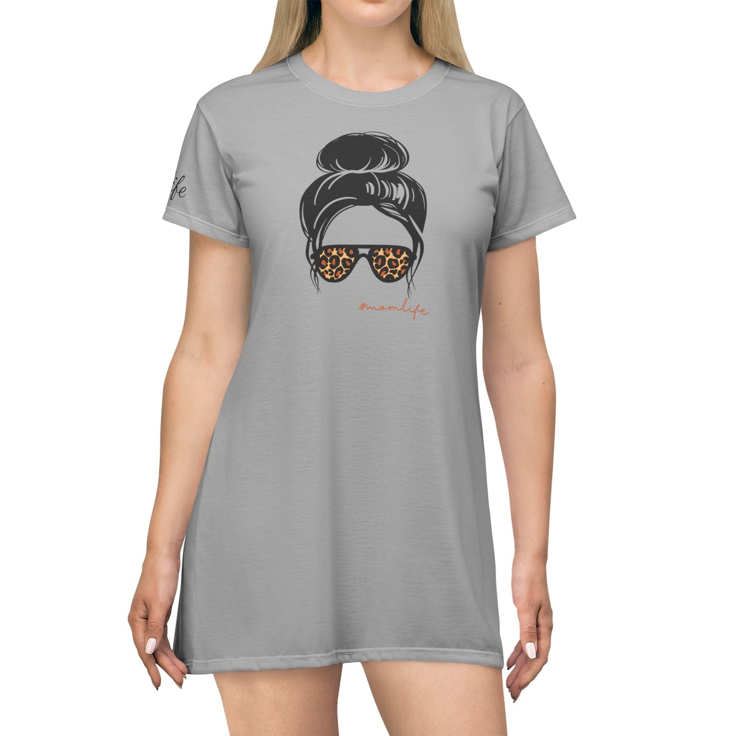 Mom Life T - Shirt Dress (AOP) - SmorgeousByGina