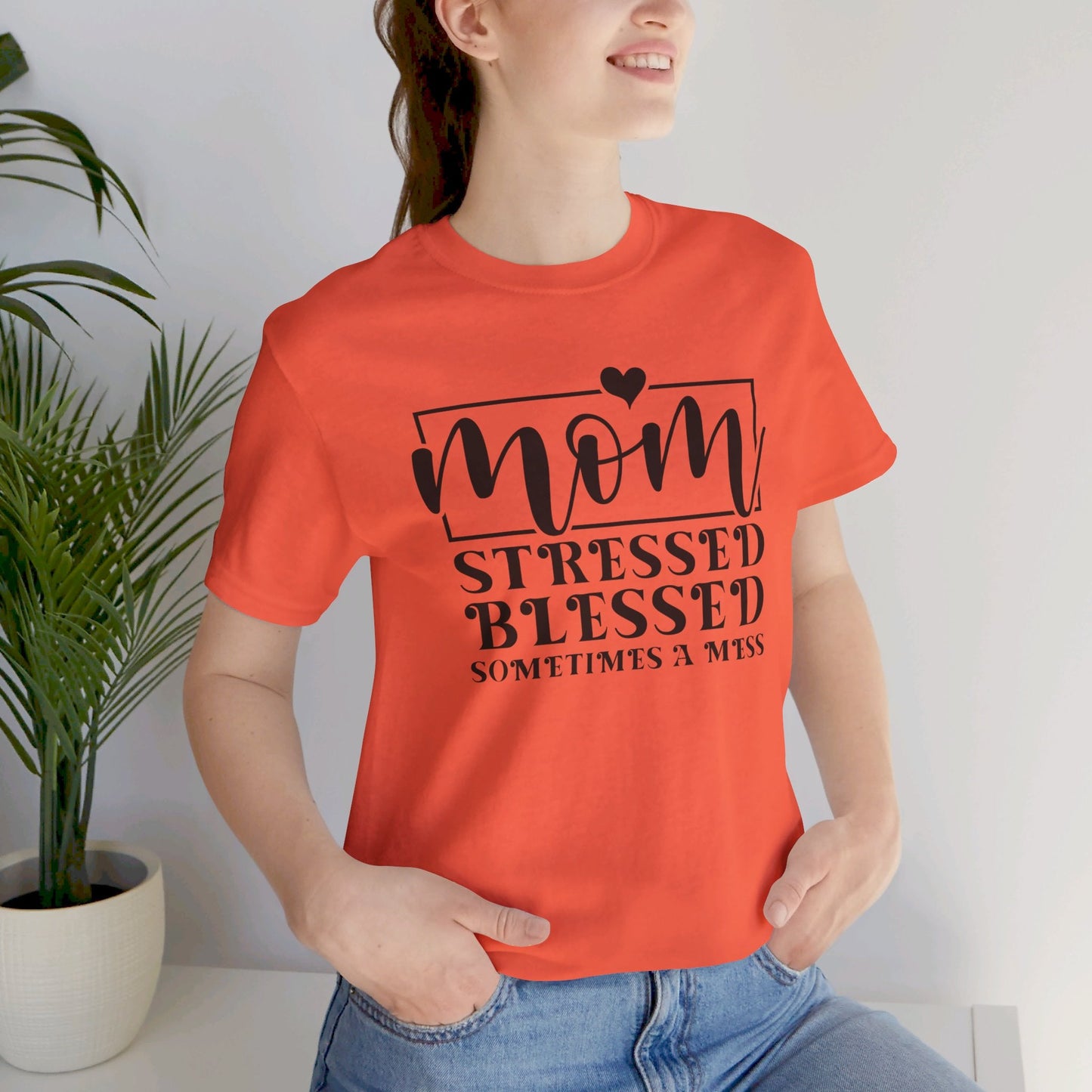 Mom Tee, Mom Shirt, Mothers Day, Blessed Mom, Jersey Short Sleeve Tee - SmorgeousByGina