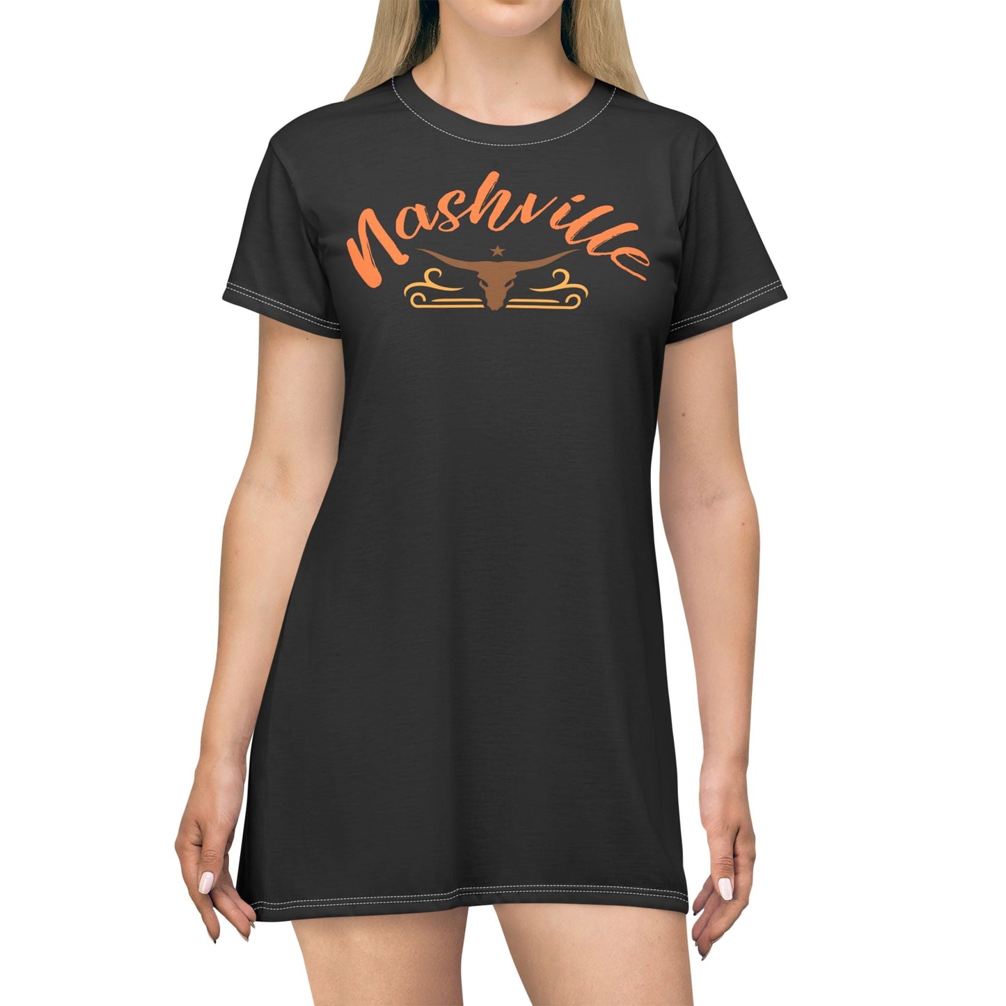 Nashville T - Shirt Dress (AOP) - SmorgeousByGina