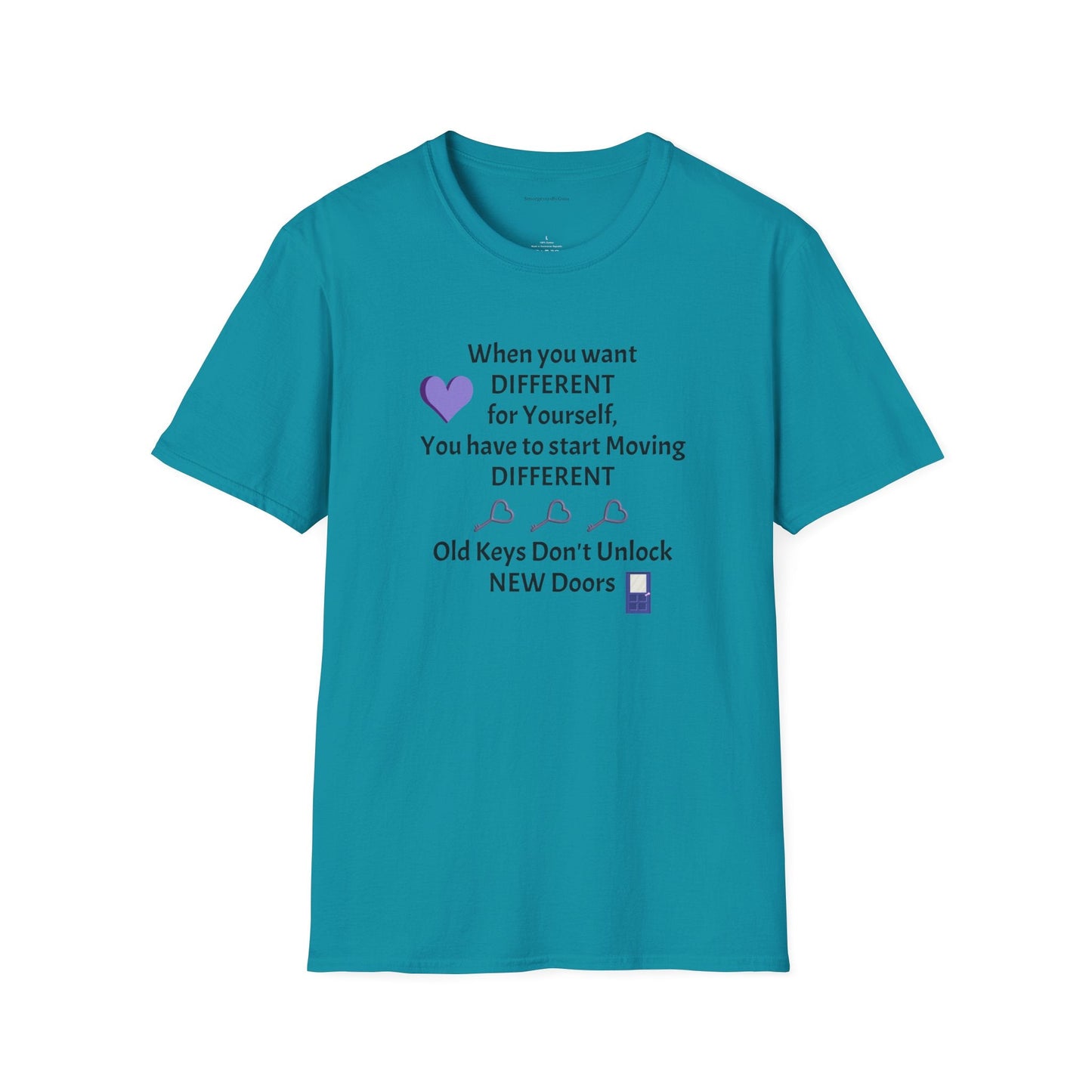 Old Keys Don't Unlock New Doors, Softstyle T-Shirt - SmorgeousByGina