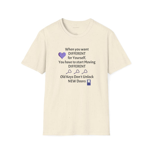 Old Keys Don't Unlock New Doors, Softstyle T-Shirt - SmorgeousByGina