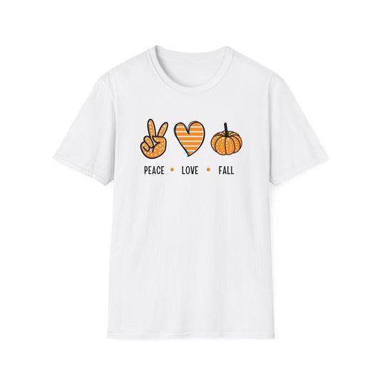 Peace Love Fall Unisex Softstyle T - Shirt - SmorgeousByGina