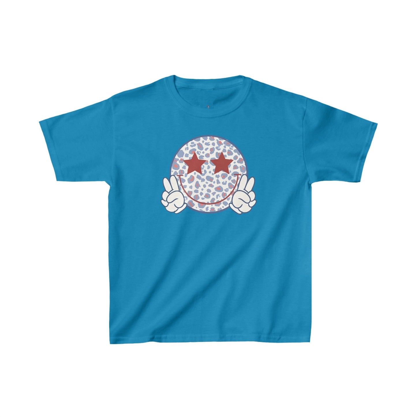 Peace Out Smiley, Kids Heavy Cotton™ Tee - SmorgeousByGina
