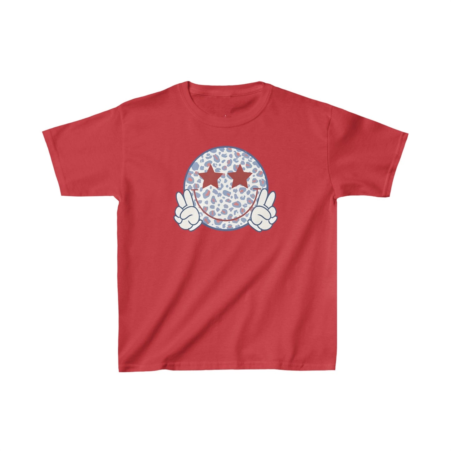 Peace Out Smiley, Kids Heavy Cotton™ Tee - SmorgeousByGina