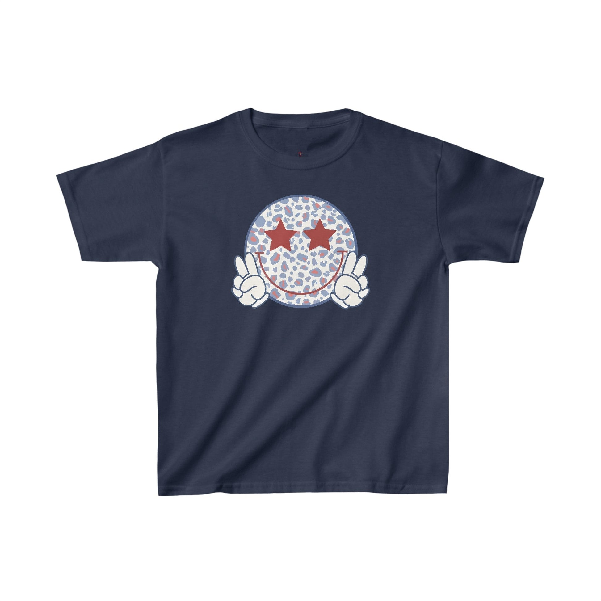 Peace Out Smiley, Kids Heavy Cotton™ Tee - SmorgeousByGina
