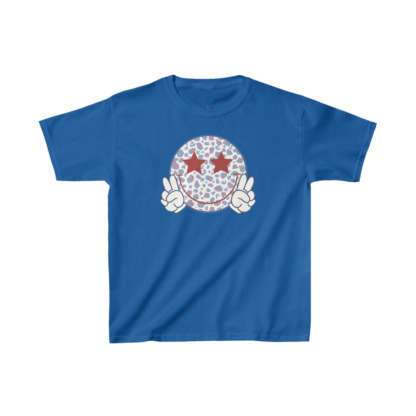 Peace Out Smiley, Kids Heavy Cotton™ Tee - SmorgeousByGina