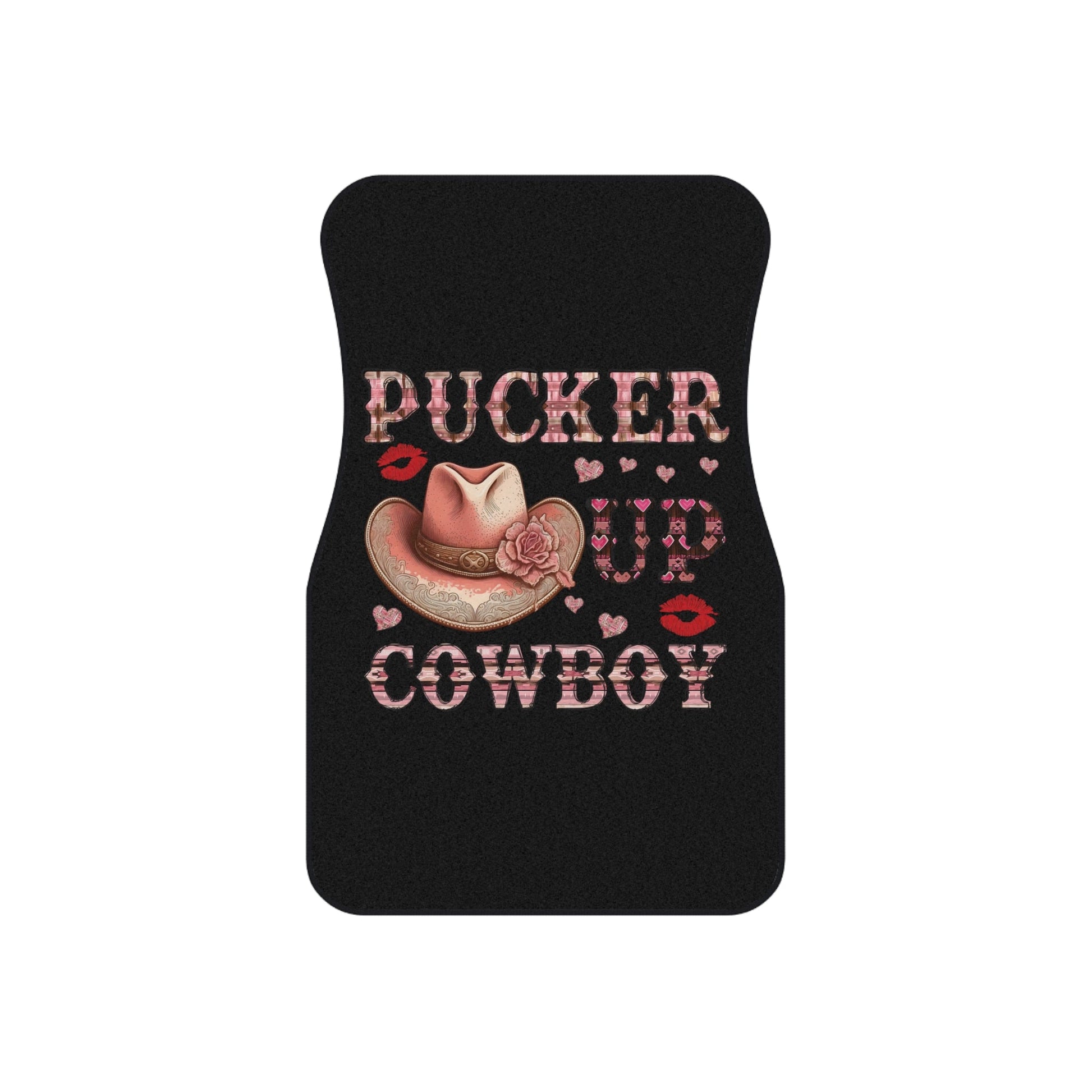 Pucker Up Cowboy Car Mats (2x Front) - SmorgeousByGina
