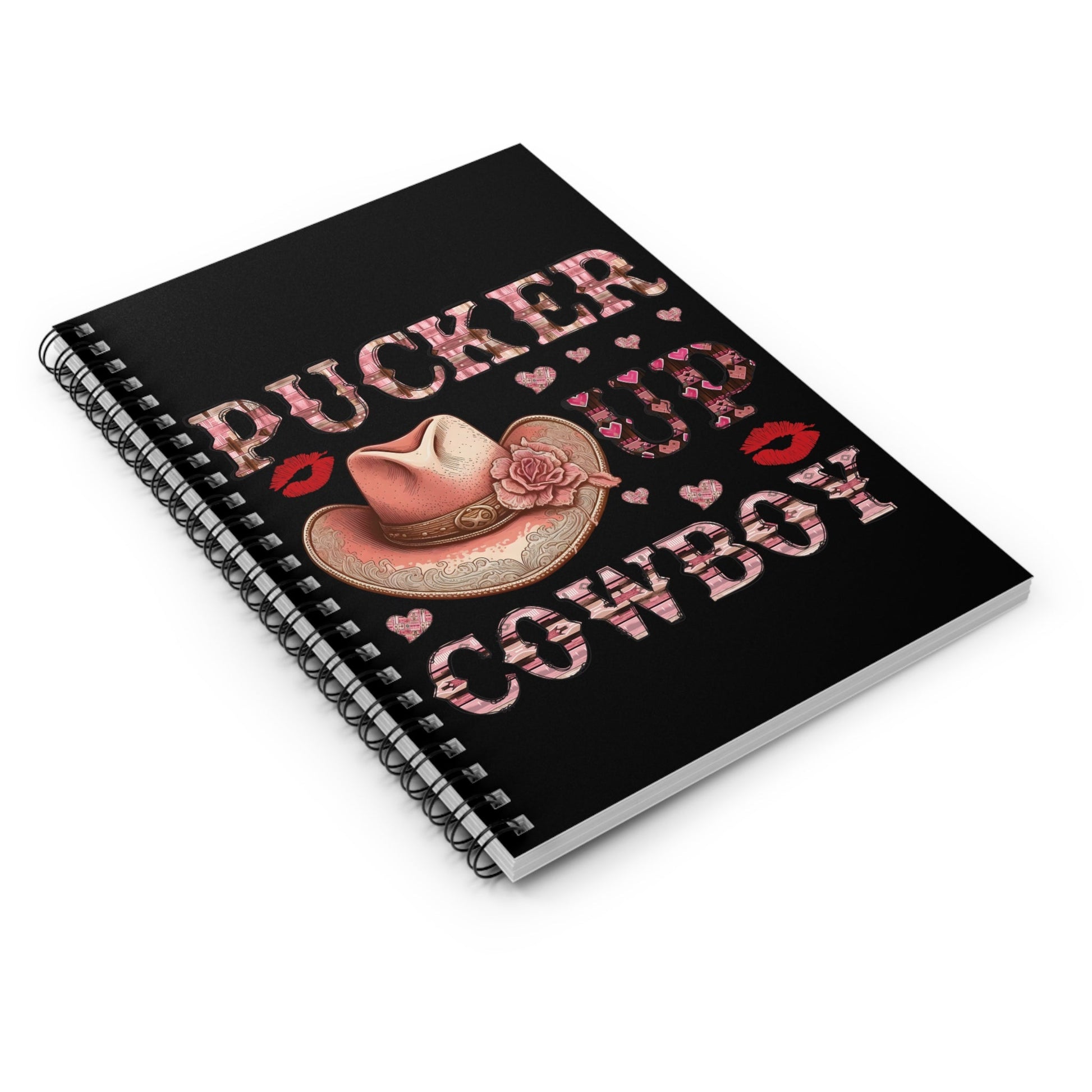 Pucker Up Cowboy Spiral Notebook - Ruled Line - SmorgeousByGina