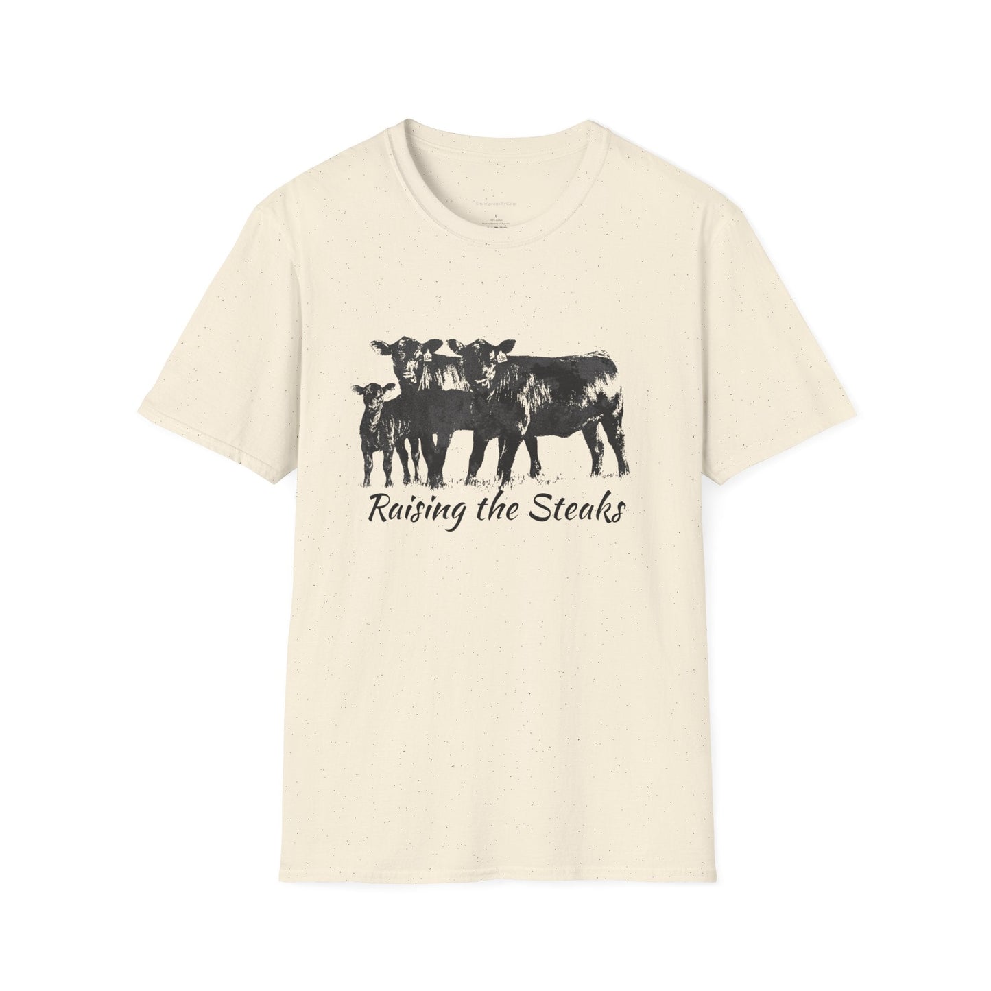 Raising The Steaks Tee, Cattle Tee, Eat Beef, Beef Tee, Angus, Unisex, Softstyle T-Shirt - SmorgeousByGina