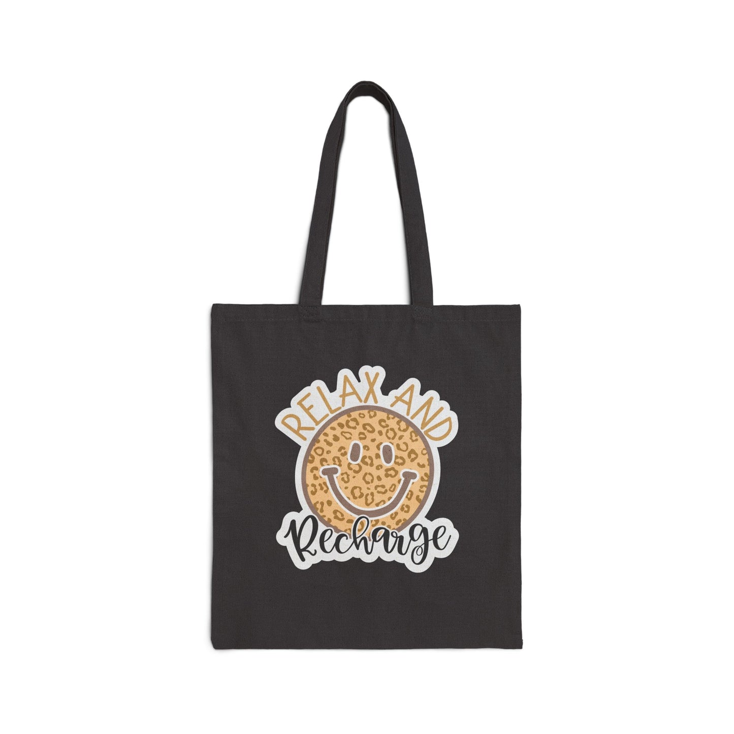 Relax and Recharge Tote, Cotton Canvas Tote Bag, - SmorgeousByGina