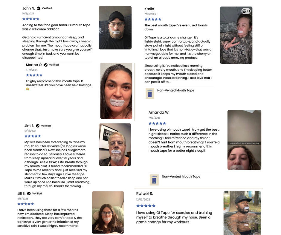 oi tape™ Non-Vented Mouth Tape