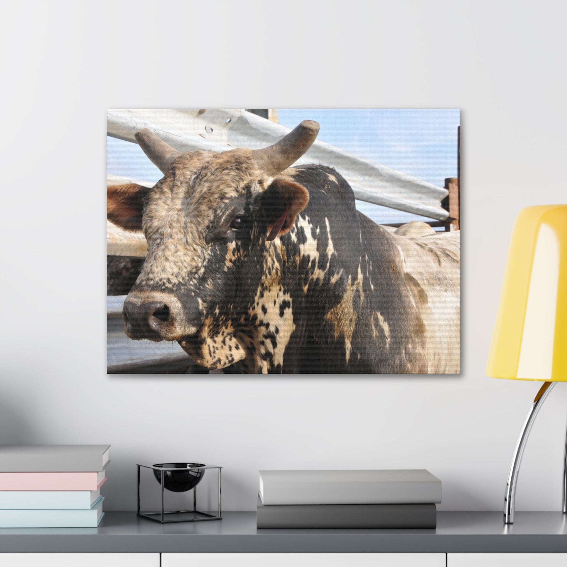 Rodeo Bull Canvas - SmorgeousByGina