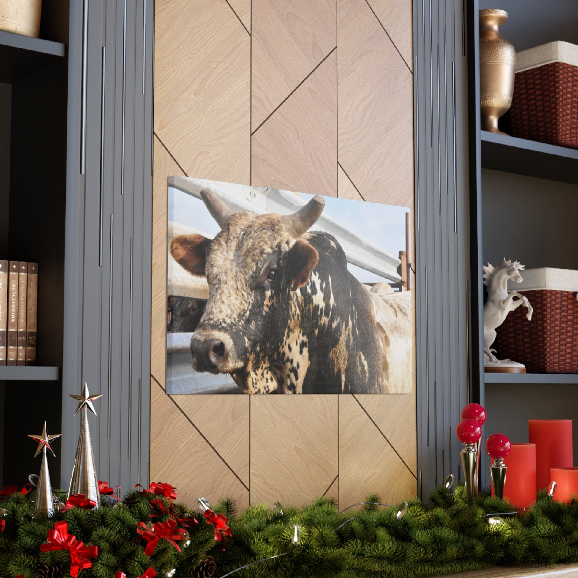 Rodeo Bull Canvas - SmorgeousByGina