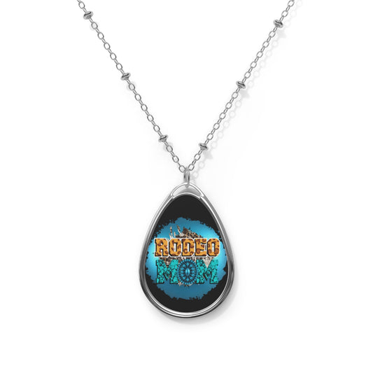 Rodeo Mom Necklace, Rodeo, Rodeo Mom, Western, Oval Necklace - SmorgeousByGina