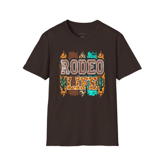 Rodeo, Rodeo Life, Rodeo Shirt, Rodeo Tee, Softstyle T-Shirt - SmorgeousByGina