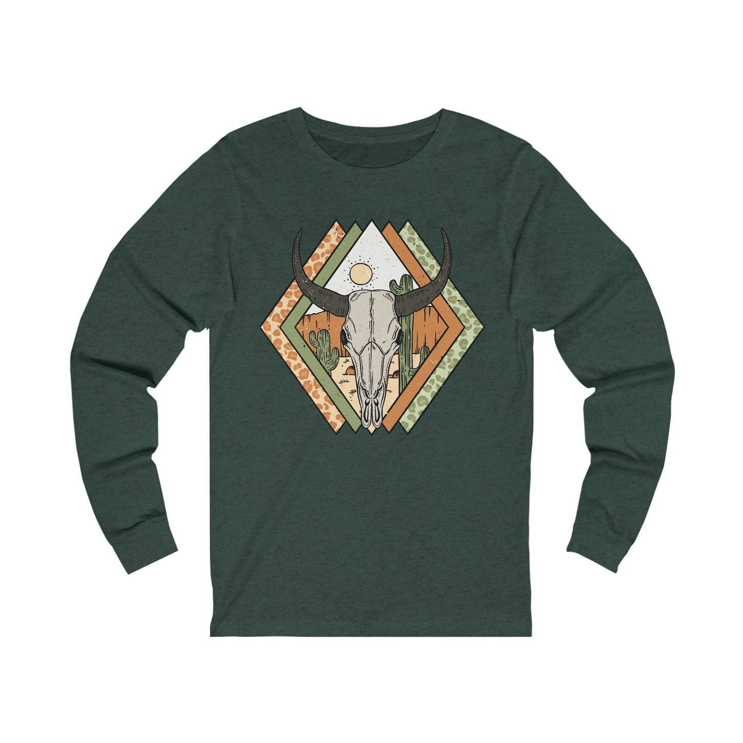 Santa Fe Longhorn, Jersey Long Sleeve Tee - SmorgeousByGina