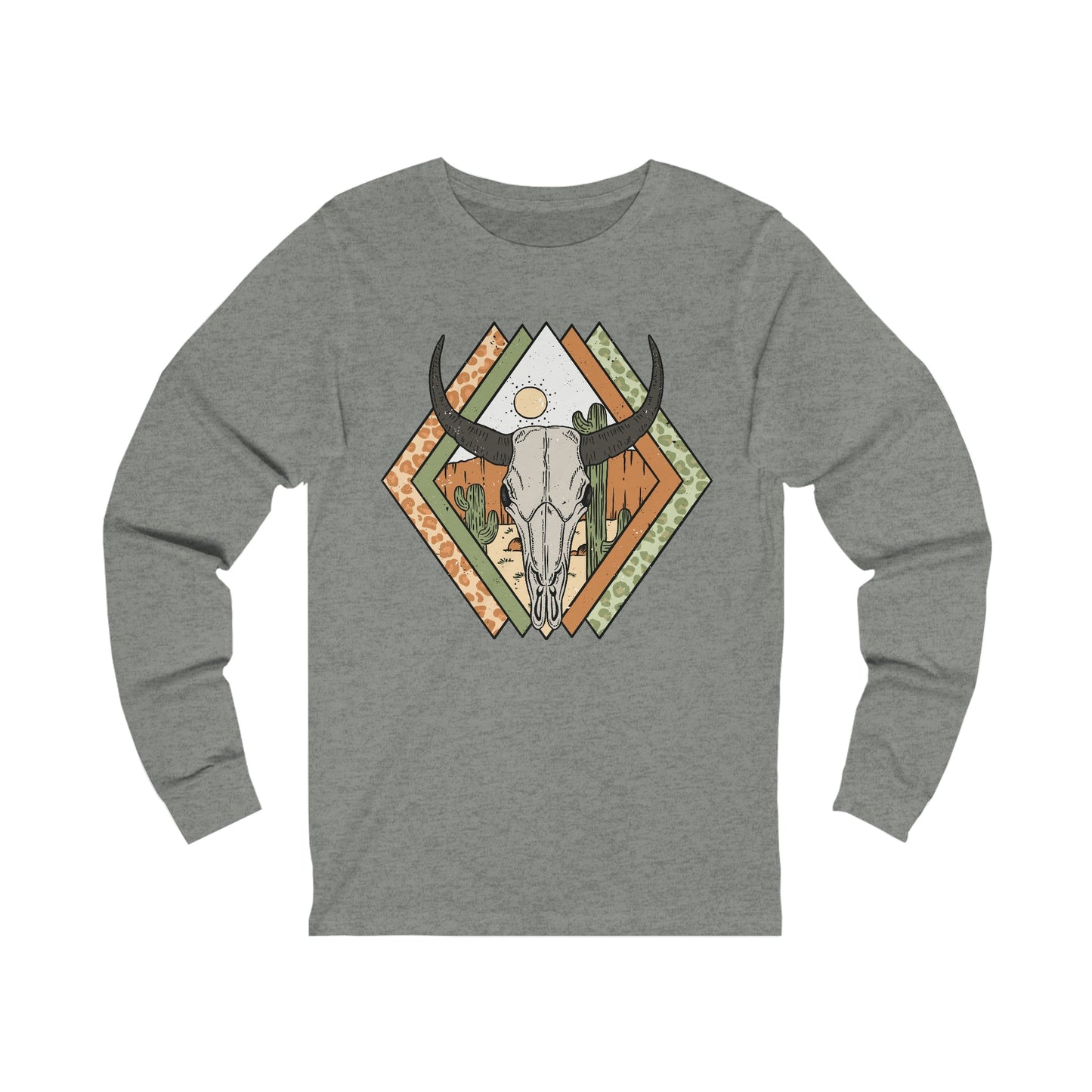Santa Fe Longhorn, Jersey Long Sleeve Tee - SmorgeousByGina