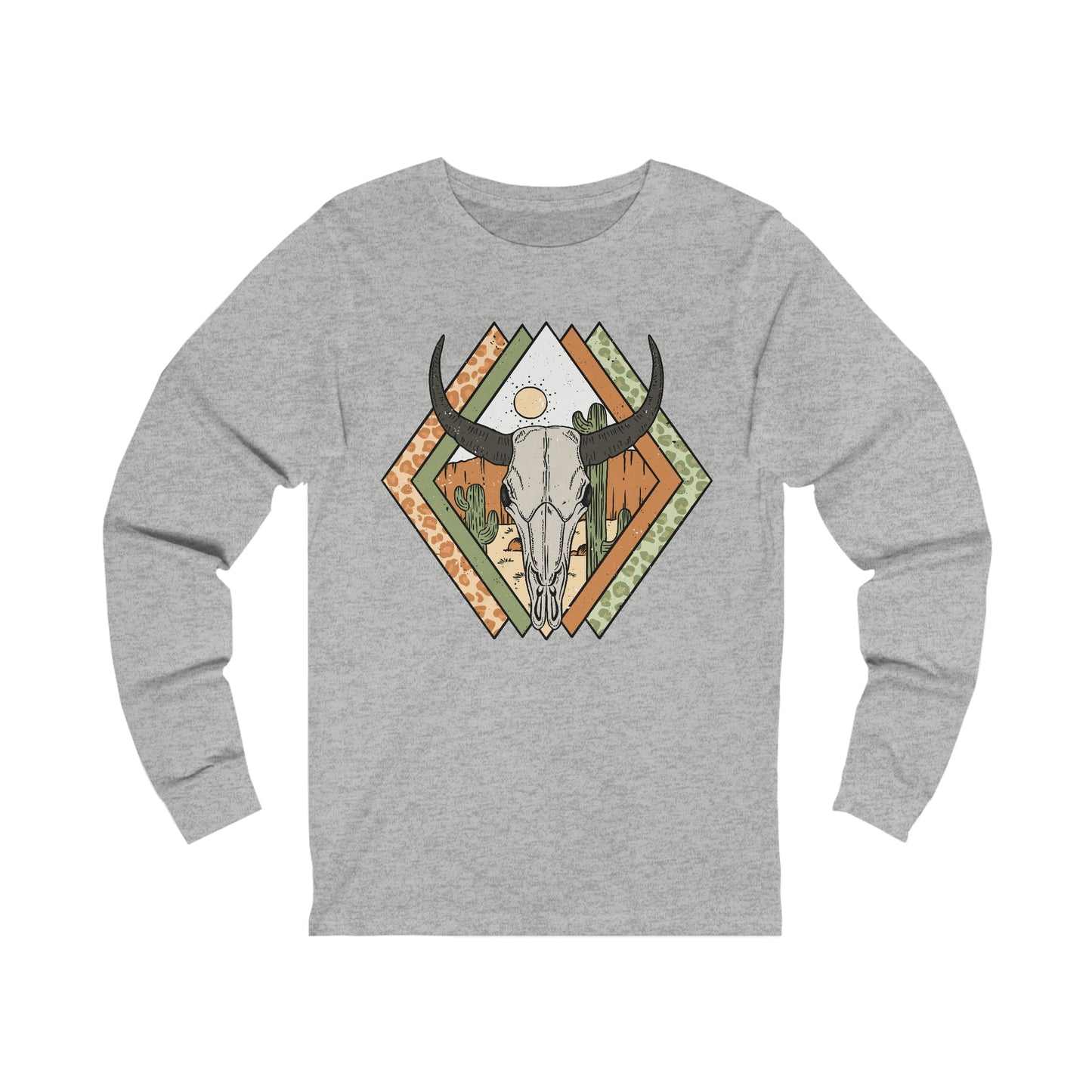 Santa Fe Longhorn, Jersey Long Sleeve Tee - SmorgeousByGina