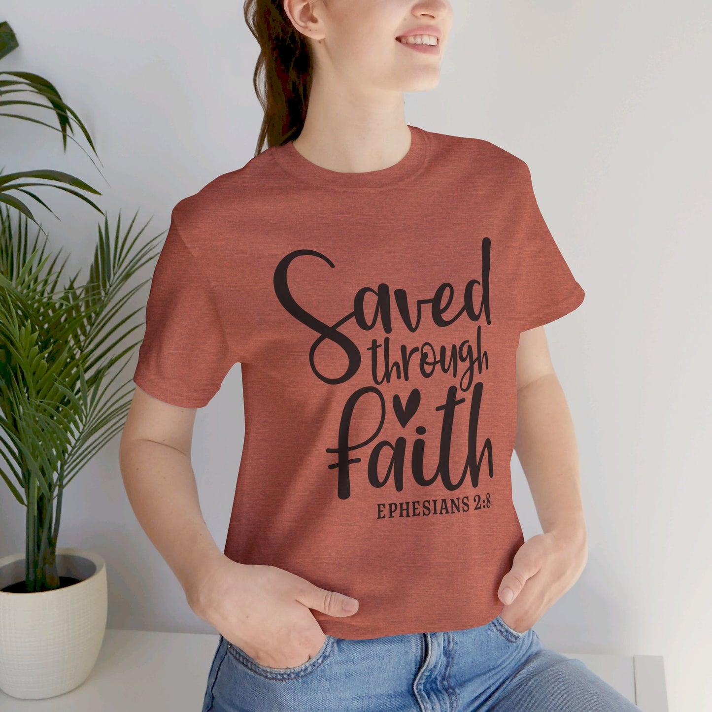 Saved By Faith Scripture Tee - SmorgeousByGina