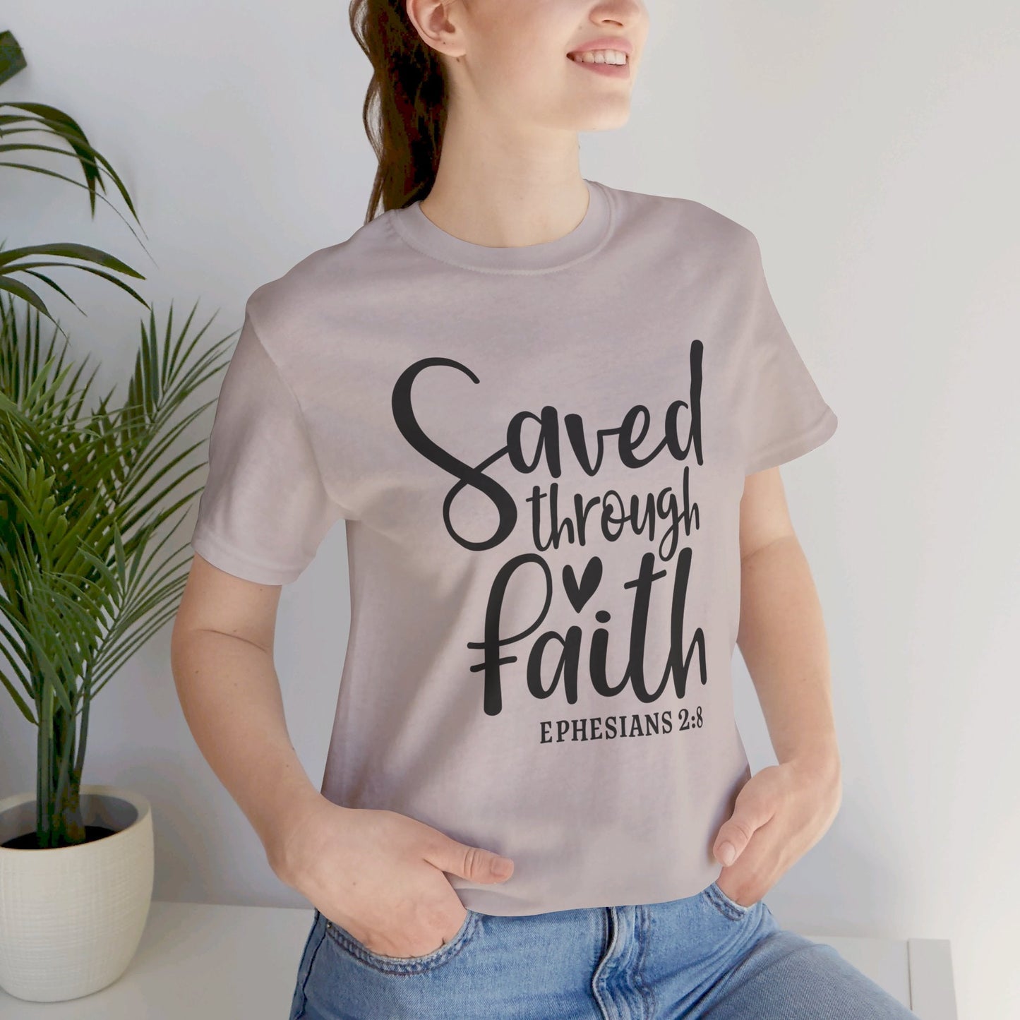 Saved By Faith Scripture Tee - SmorgeousByGina