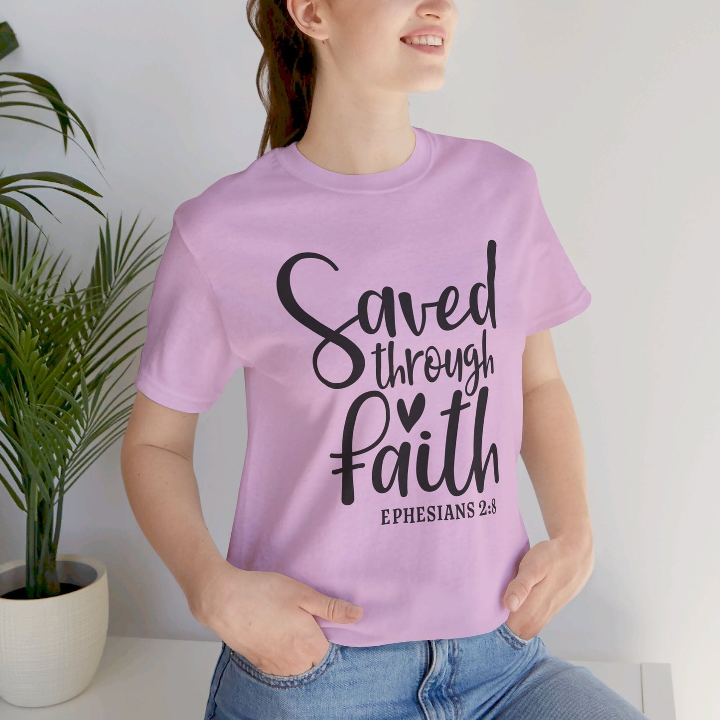 Saved By Faith Scripture Tee - SmorgeousByGina