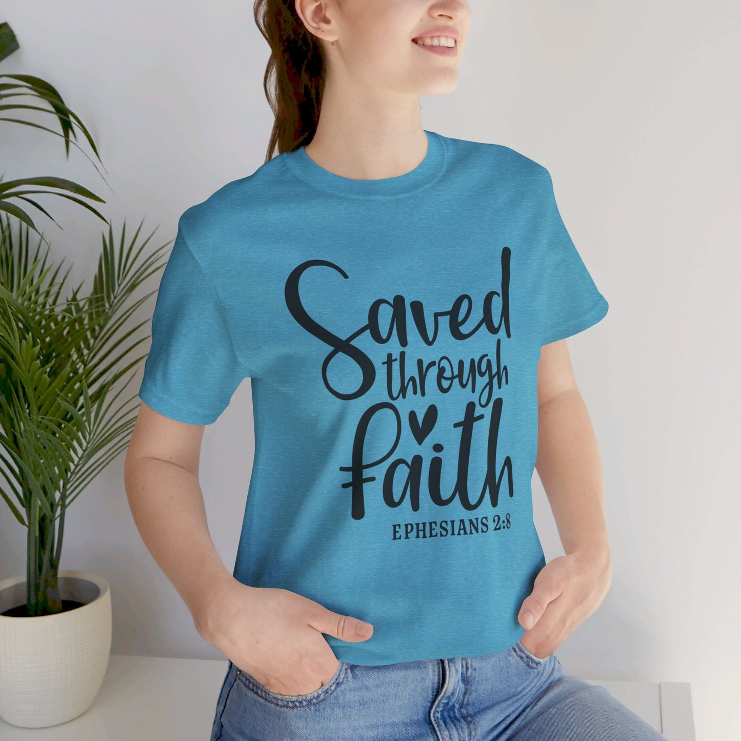 Saved By Faith Scripture Tee - SmorgeousByGina