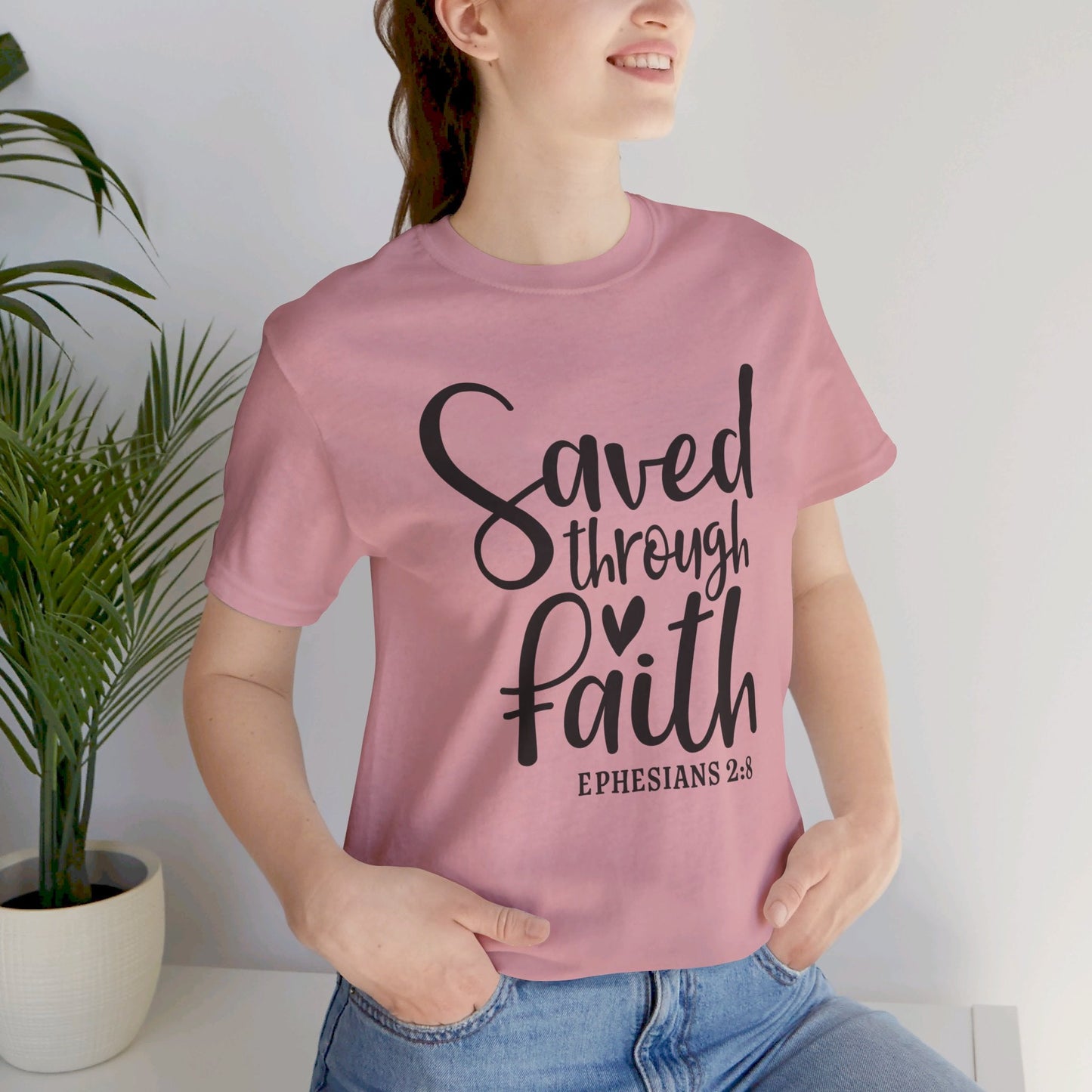 Saved By Faith Scripture Tee - SmorgeousByGina