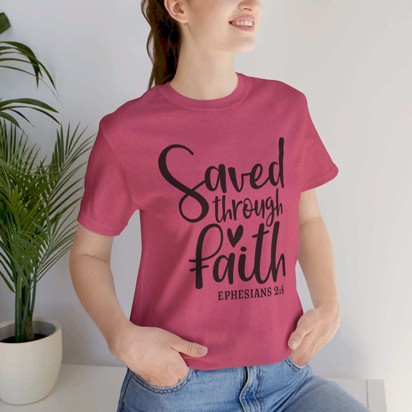 Saved By Faith Scripture Tee - SmorgeousByGina