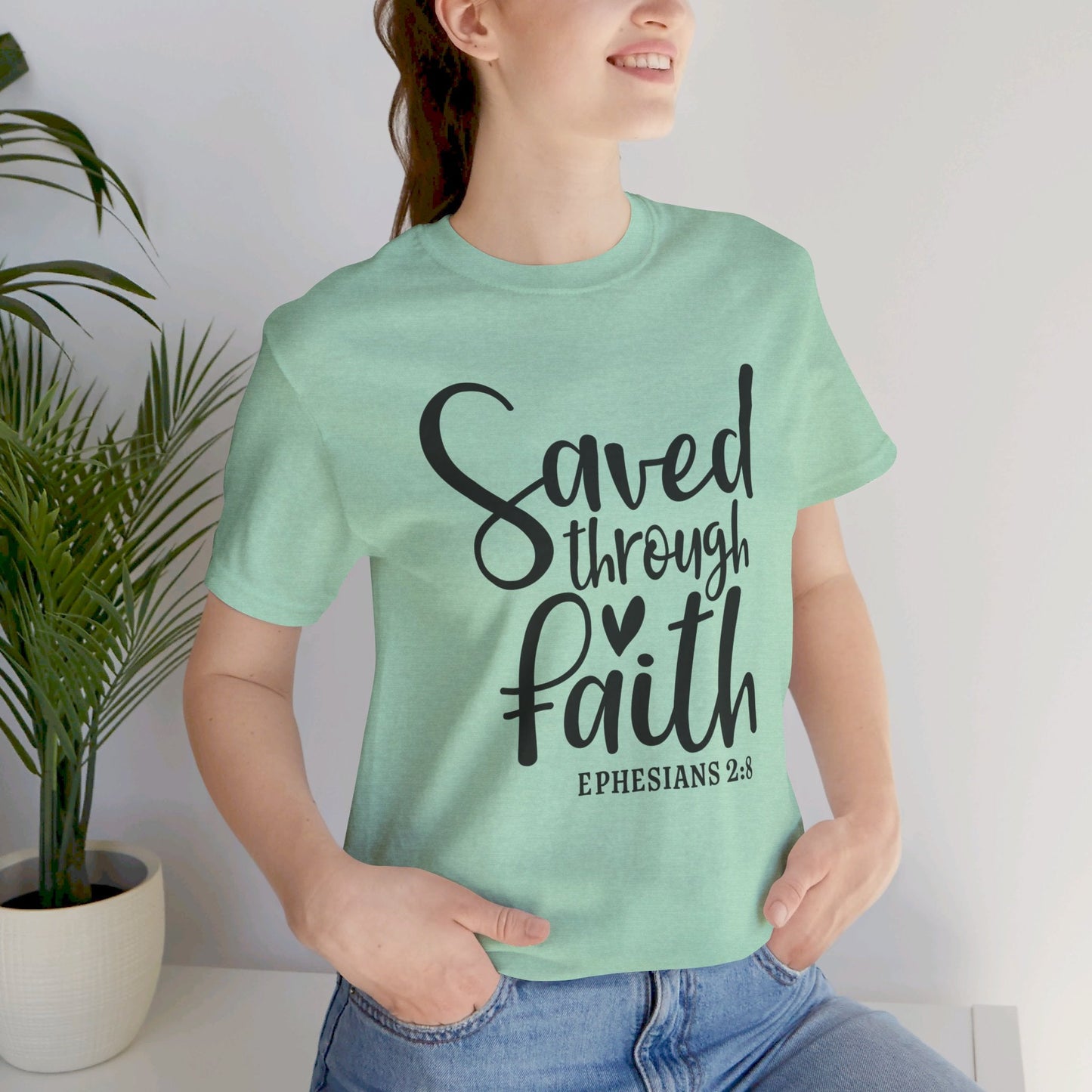 Saved By Faith Scripture Tee - SmorgeousByGina
