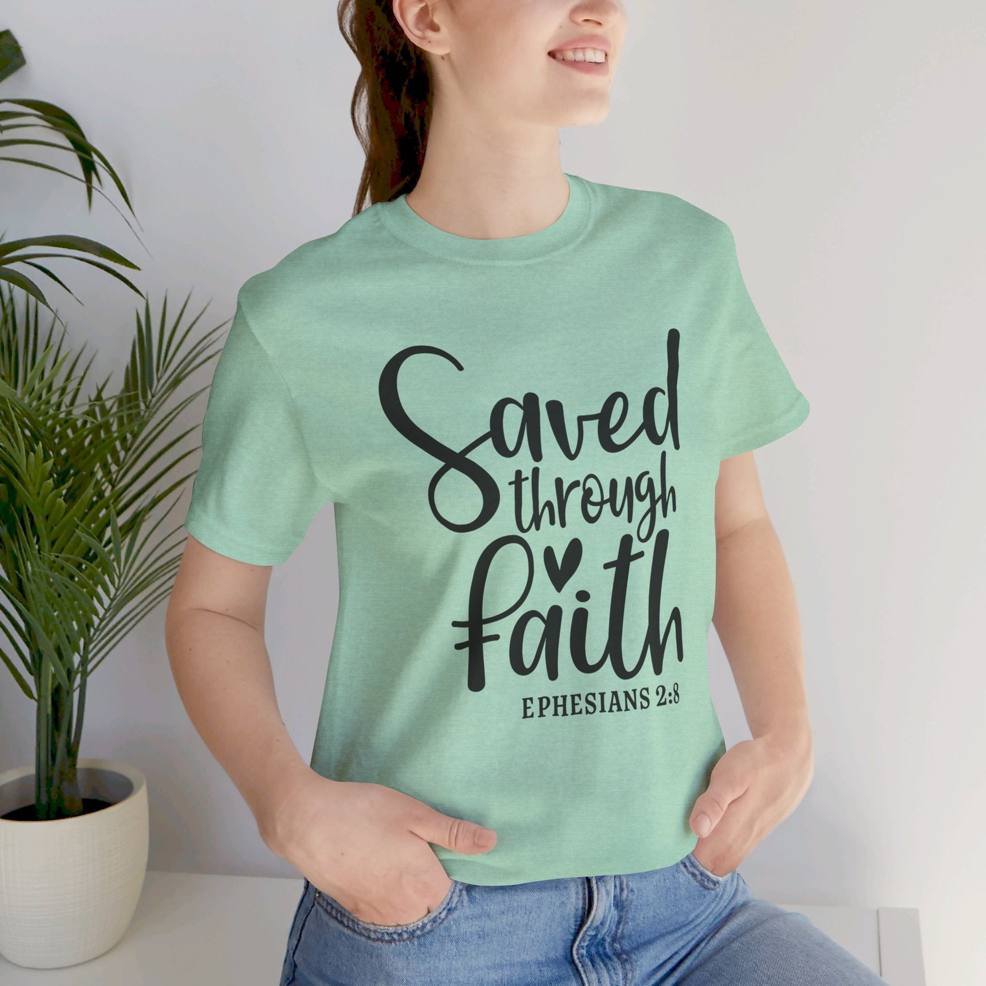 Saved By Faith Scripture Tee - SmorgeousByGina