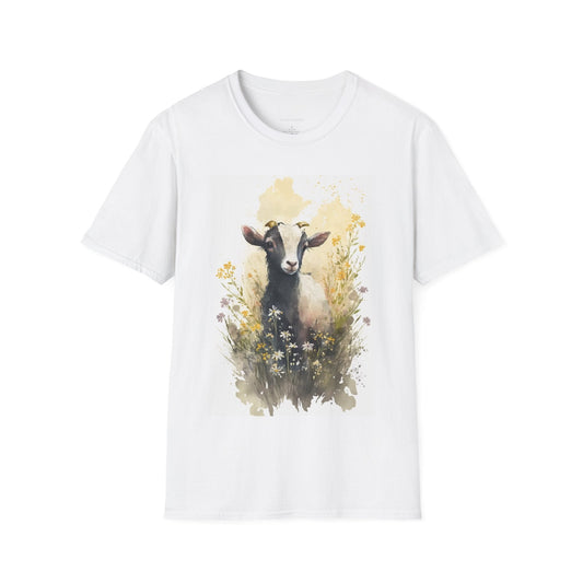 Spring Goat Shirt, Goat Tee Softstyle T-Shirt, Felicia - SmorgeousByGina