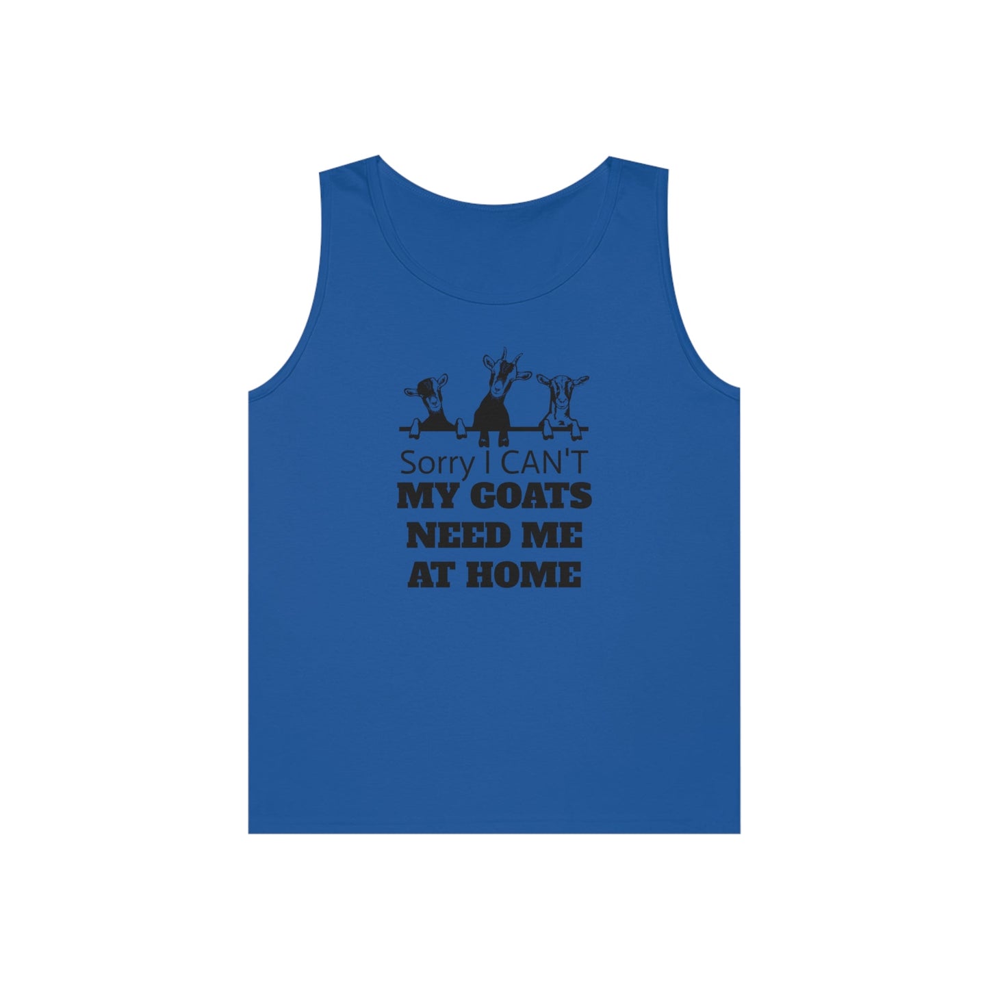Tank Top, Goat Tank Top, Goats, Goat Lover, Fun Goat Tee, Heavy Cotton Tank Top - SmorgeousByGina
