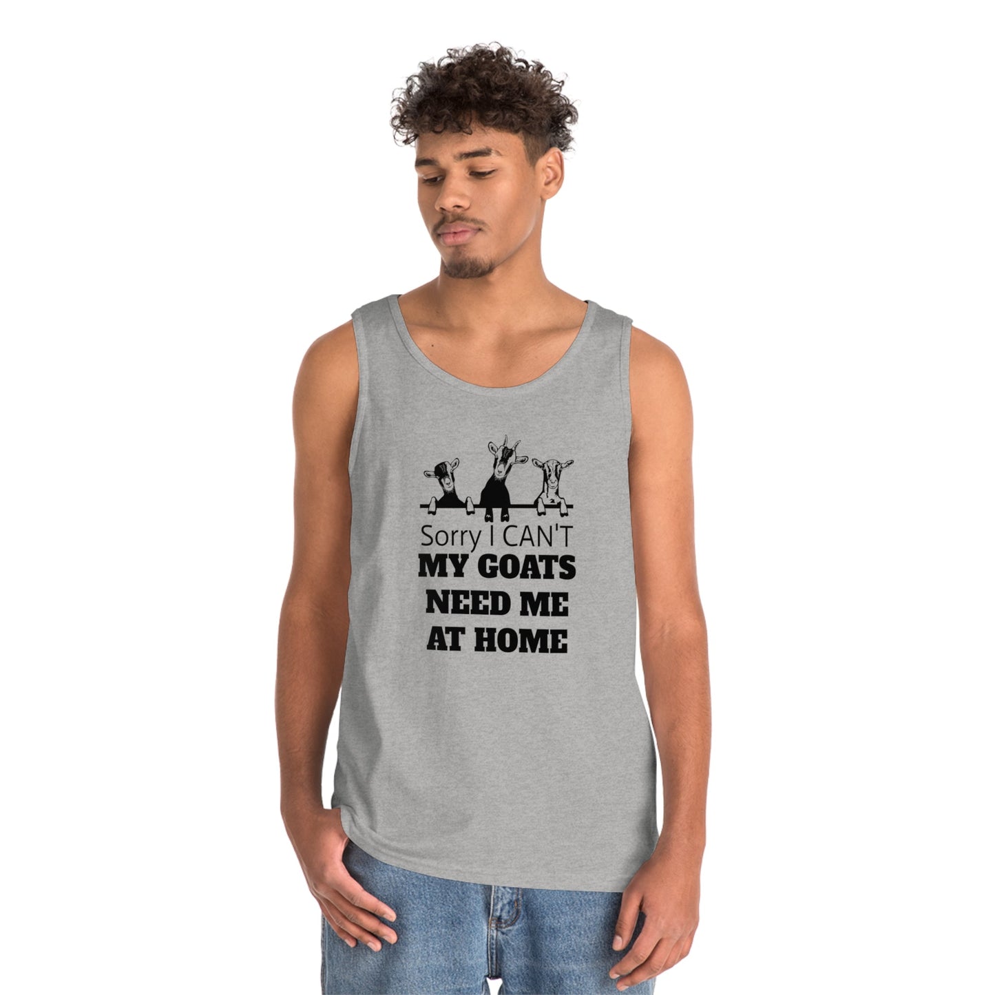 Tank Top, Goat Tank Top, Goats, Goat Lover, Fun Goat Tee, Heavy Cotton Tank Top - SmorgeousByGina