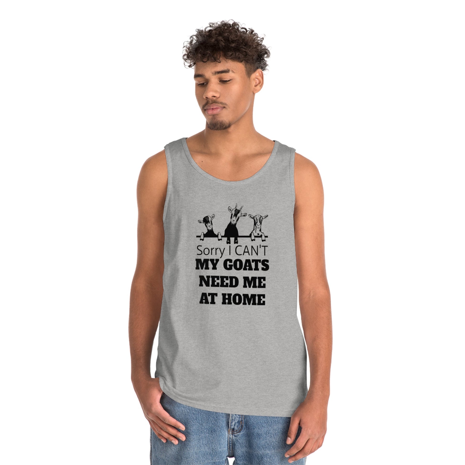 Tank Top, Goat Tank Top, Goats, Goat Lover, Fun Goat Tee, Heavy Cotton Tank Top - SmorgeousByGina