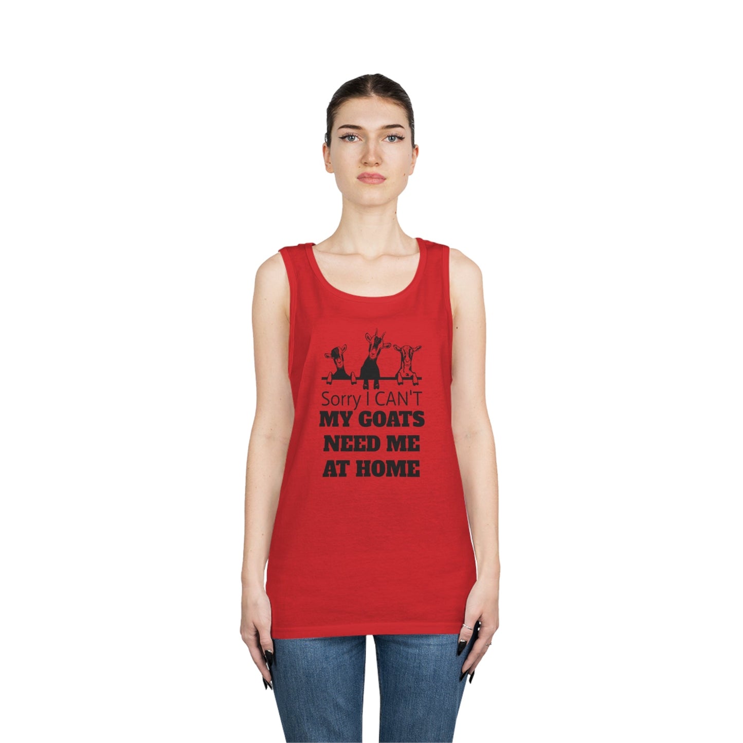 Tank Top, Goat Tank Top, Goats, Goat Lover, Fun Goat Tee, Heavy Cotton Tank Top - SmorgeousByGina