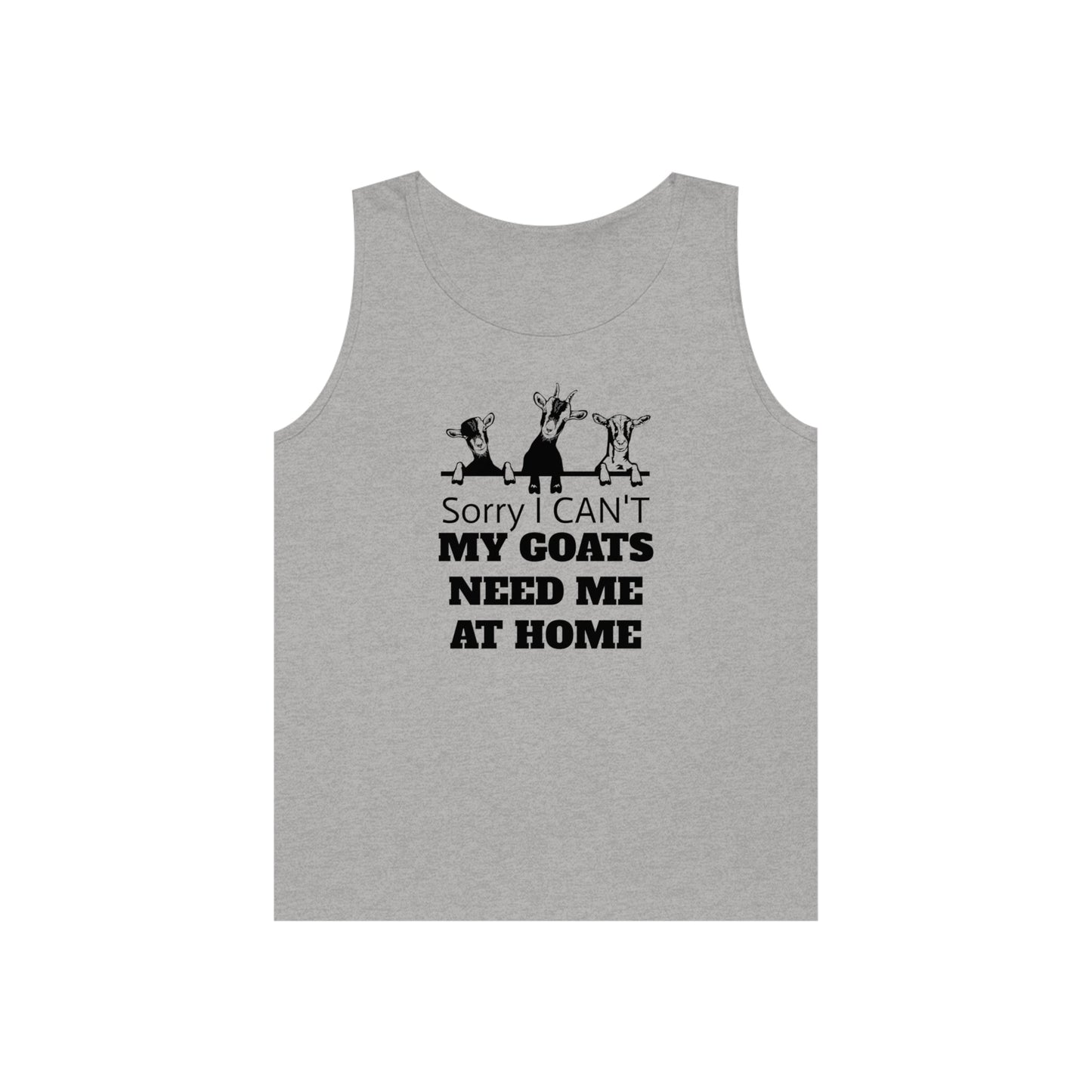 Tank Top, Goat Tank Top, Goats, Goat Lover, Fun Goat Tee, Heavy Cotton Tank Top - SmorgeousByGina