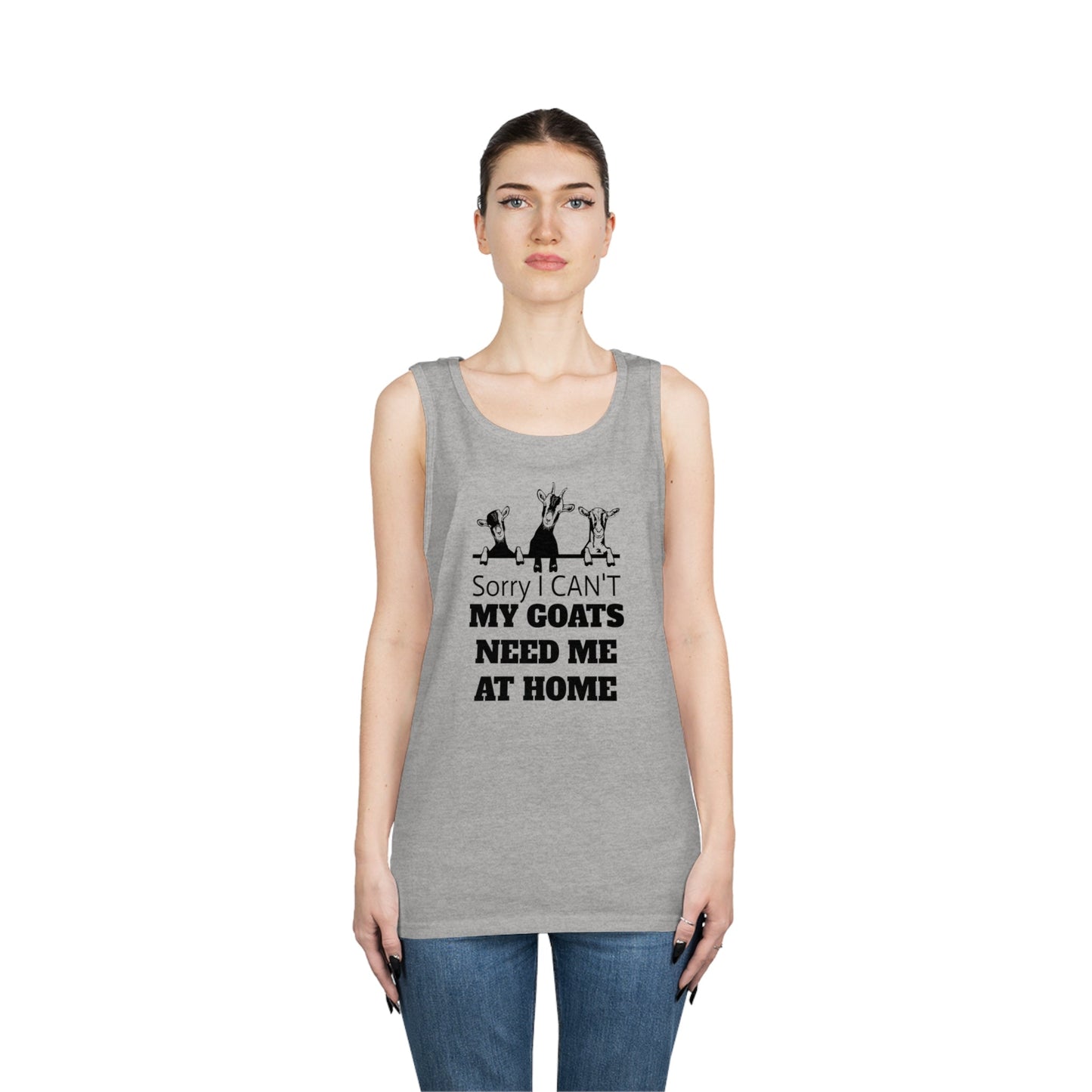 Tank Top, Goat Tank Top, Goats, Goat Lover, Fun Goat Tee, Heavy Cotton Tank Top - SmorgeousByGina