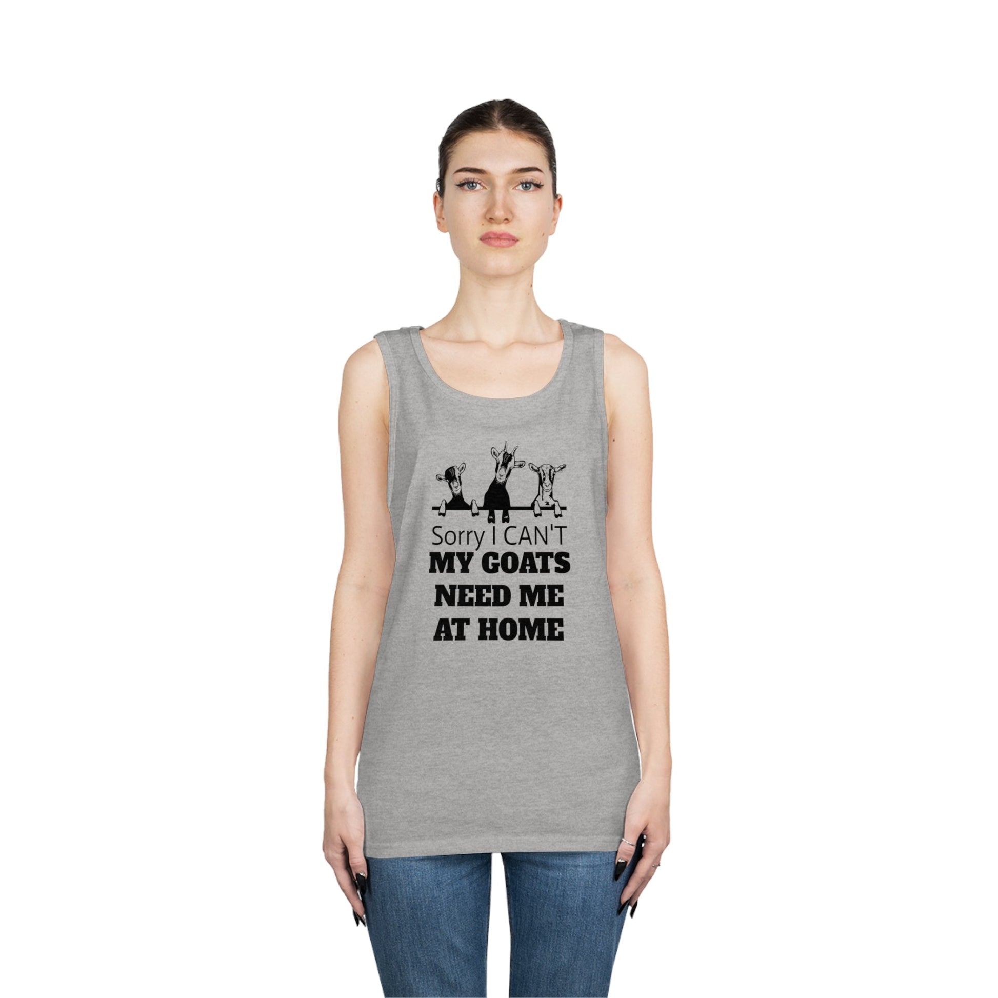 Tank Top, Goat Tank Top, Goats, Goat Lover, Fun Goat Tee, Heavy Cotton Tank Top - SmorgeousByGina