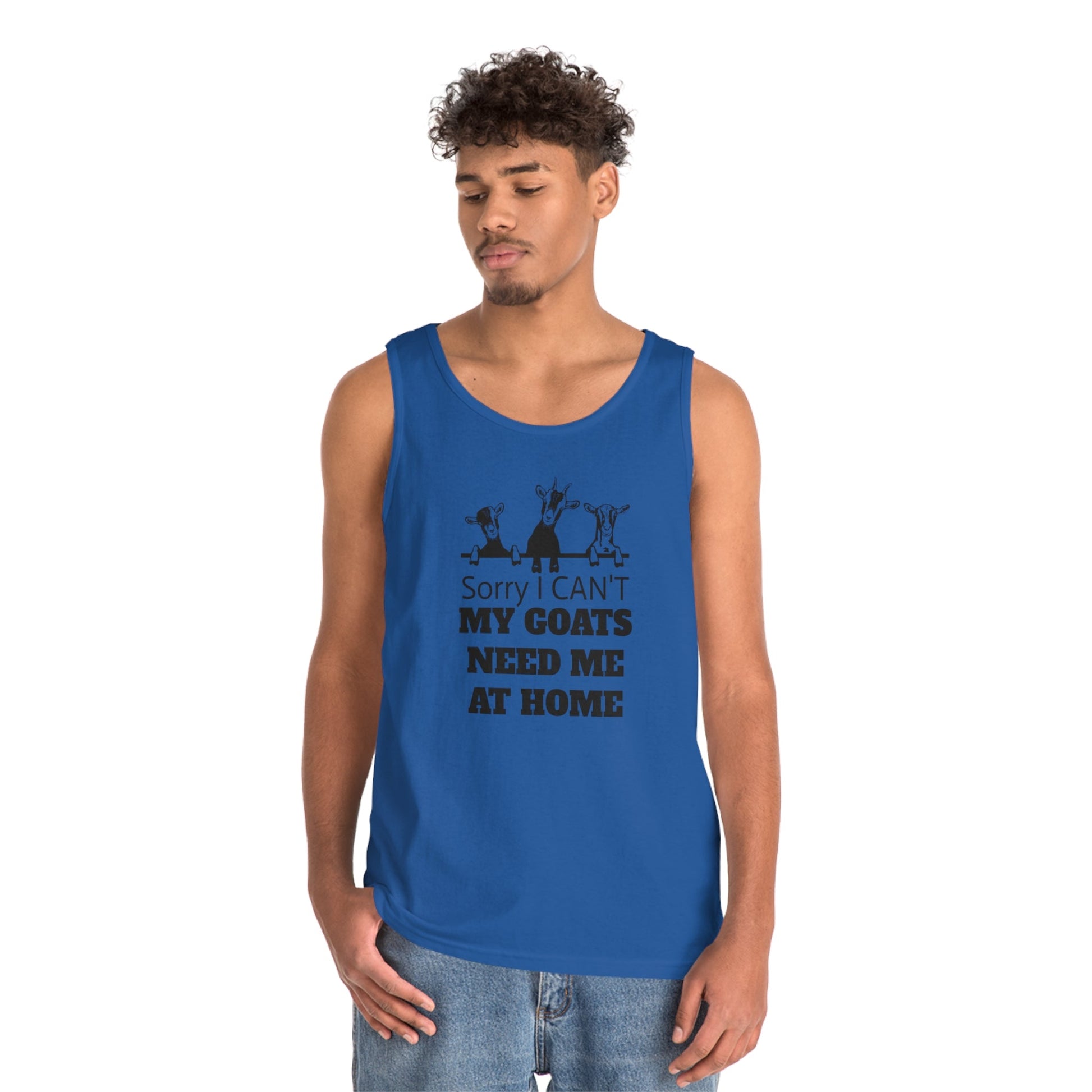 Tank Top, Goat Tank Top, Goats, Goat Lover, Fun Goat Tee, Heavy Cotton Tank Top - SmorgeousByGina