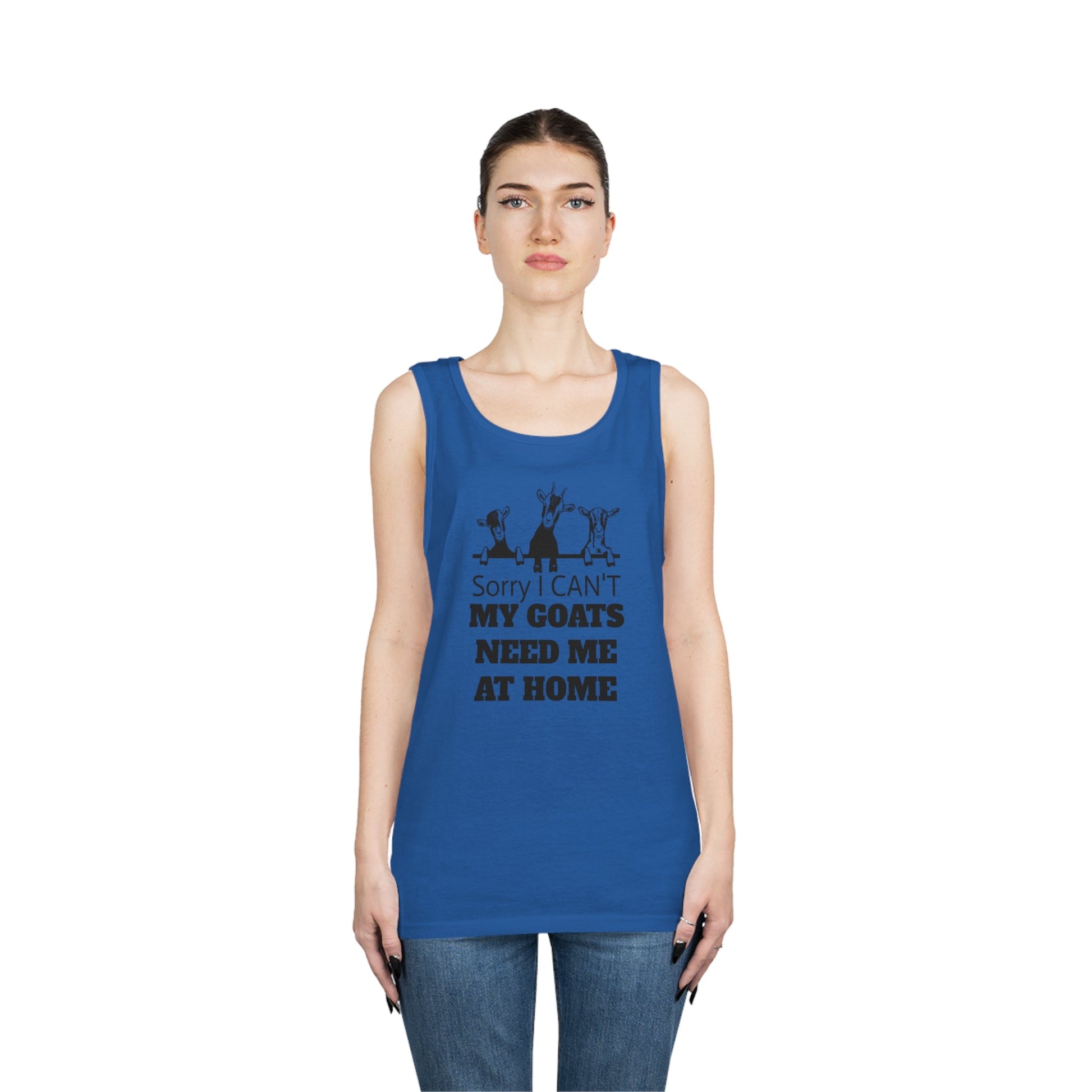 Tank Top, Goat Tank Top, Goats, Goat Lover, Fun Goat Tee, Heavy Cotton Tank Top - SmorgeousByGina