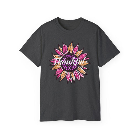 Thankful Sunflower, Ultra Cotton Tee - SmorgeousByGina