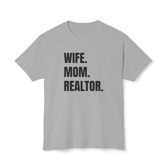 Wife Mom Realtor Tee Cotton™ T - shirt - SmorgeousByGina