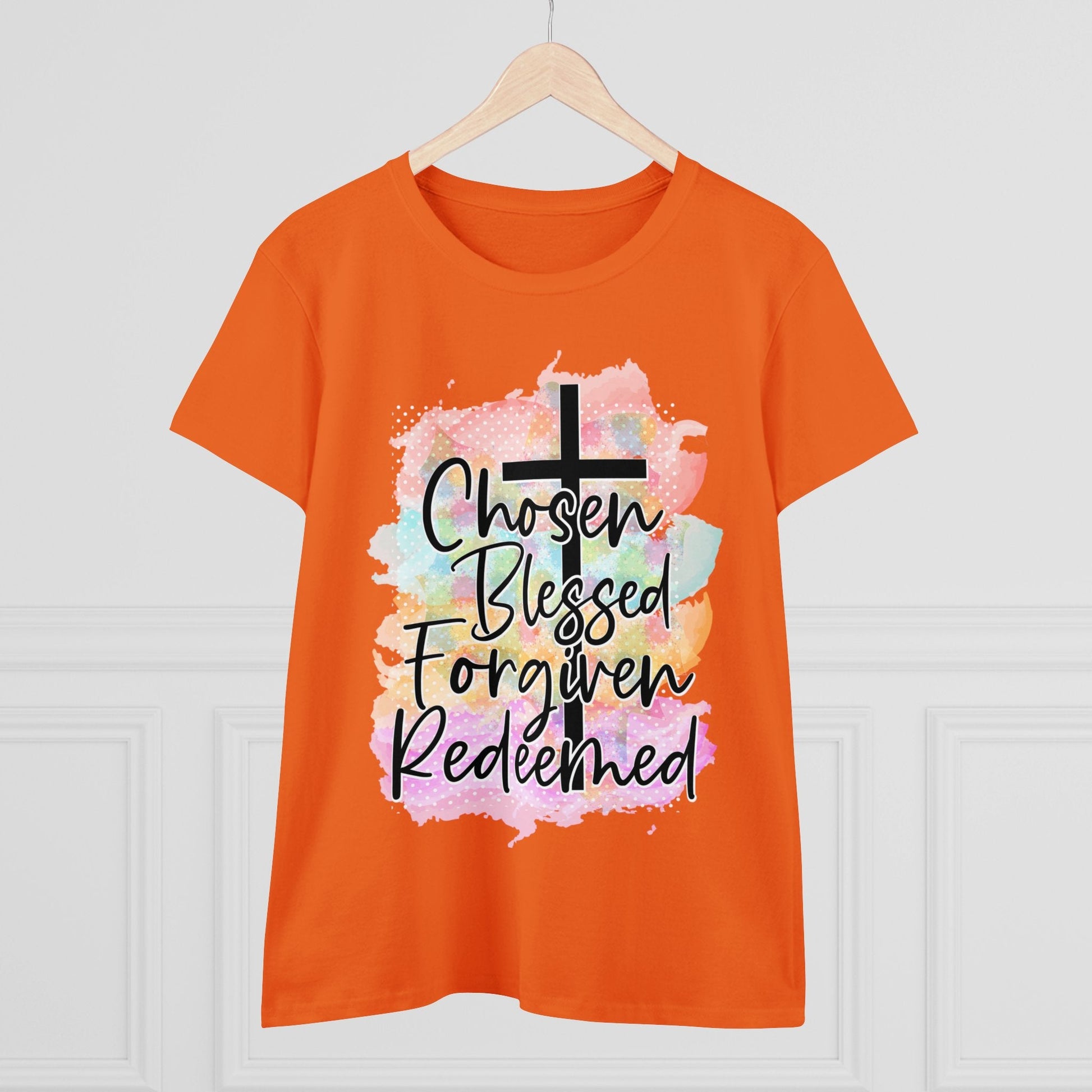 Women's Midweight Cotton Tee-Chosen - SmorgeousByGina