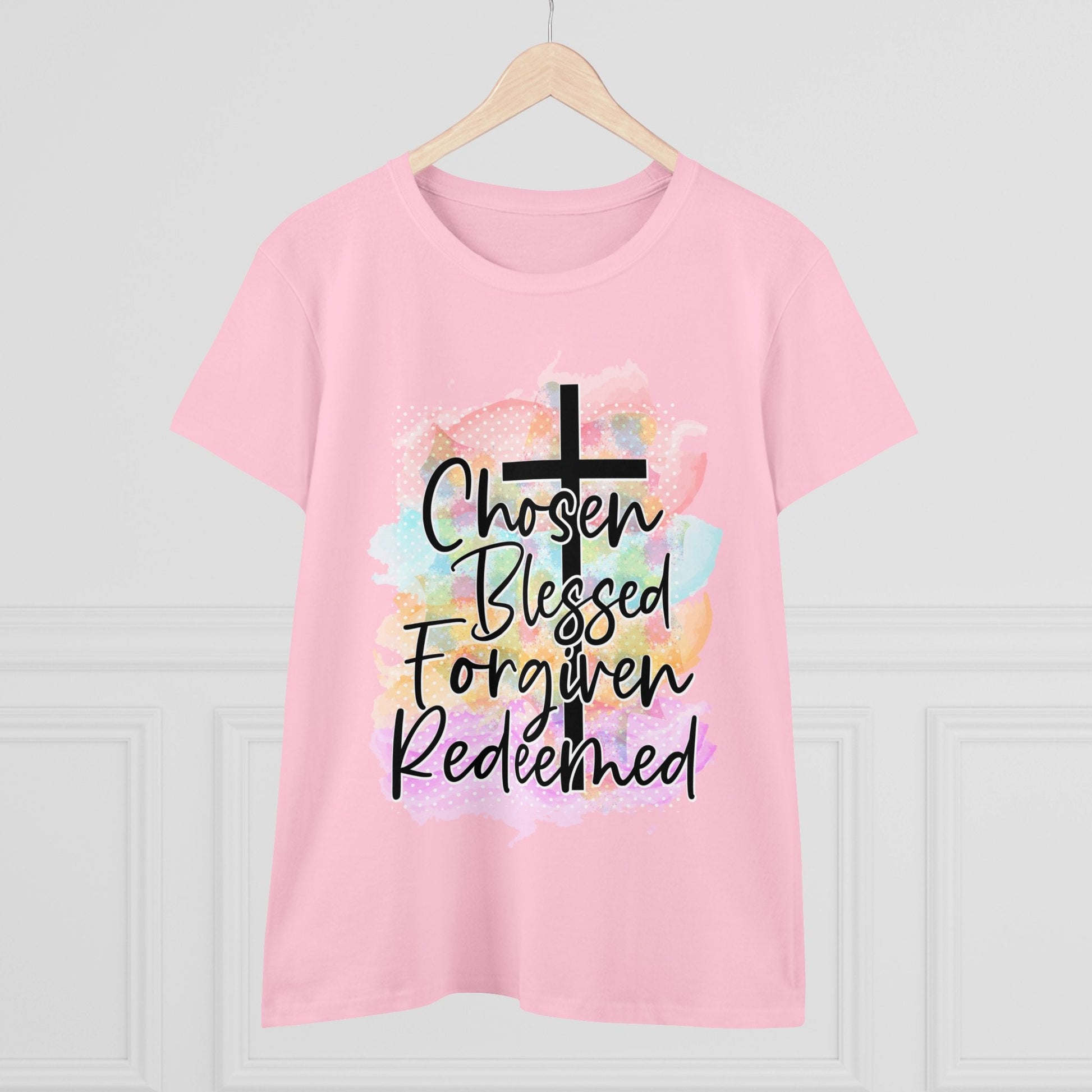 Women's Midweight Cotton Tee-Chosen - SmorgeousByGina