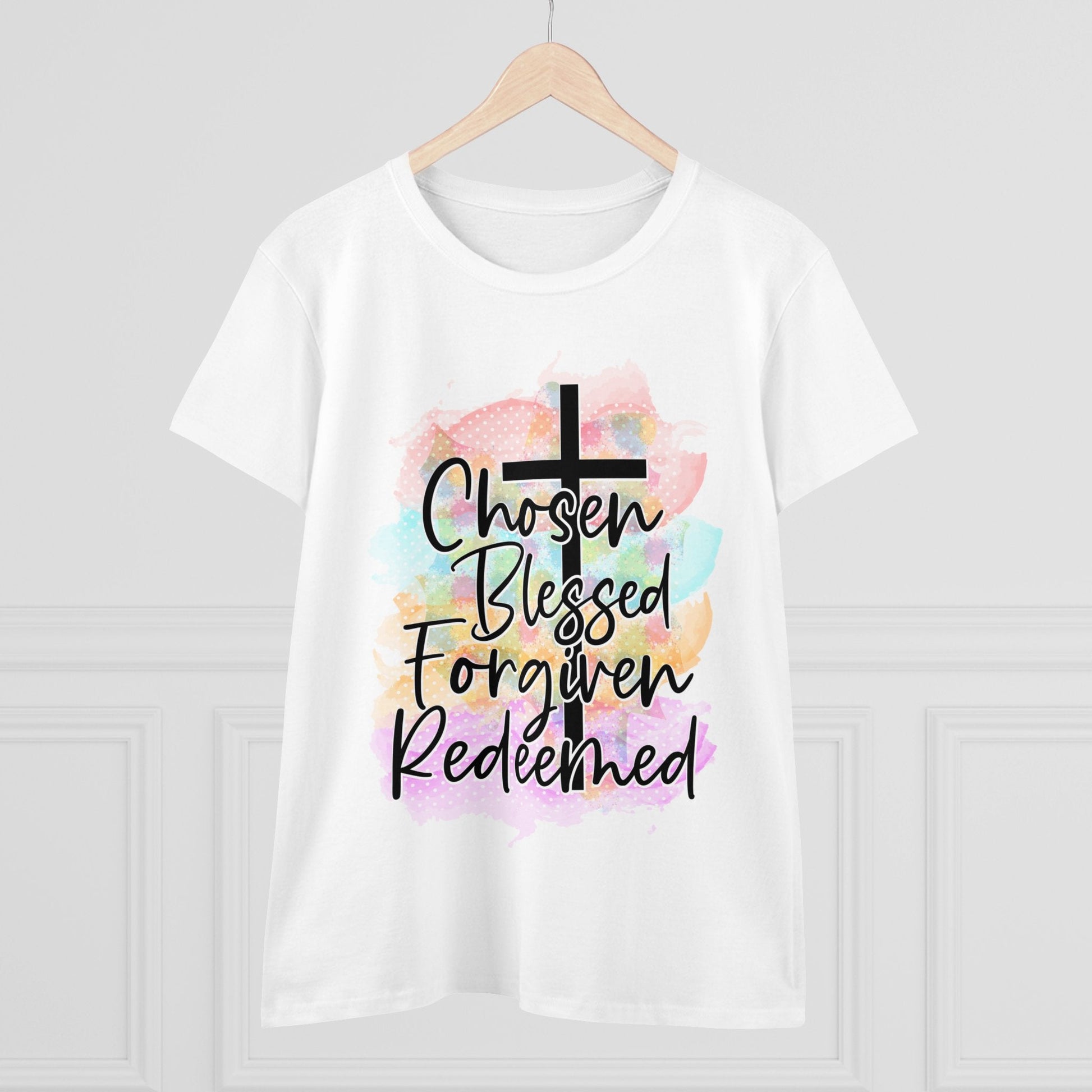 Women's Midweight Cotton Tee-Chosen - SmorgeousByGina