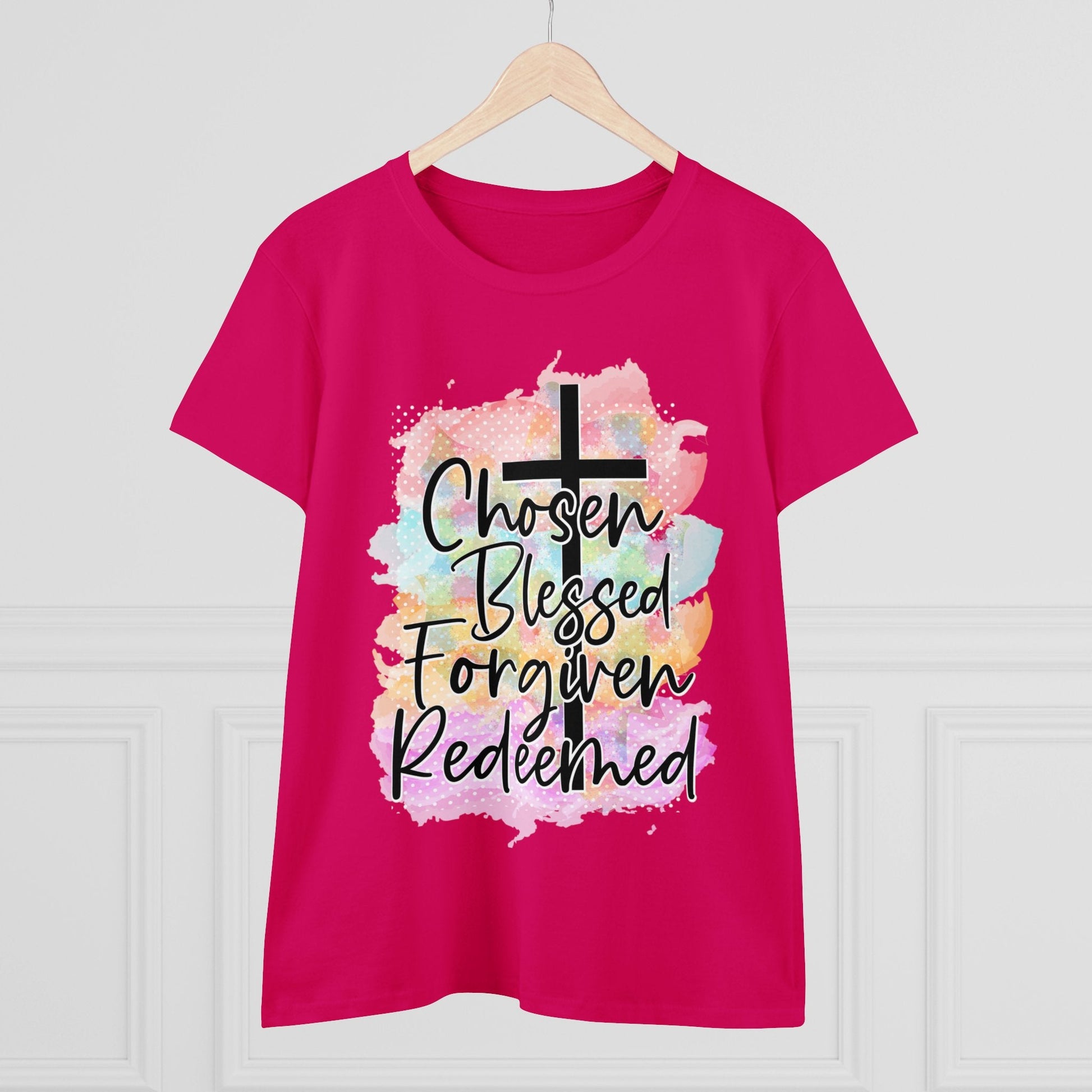 Women's Midweight Cotton Tee-Chosen - SmorgeousByGina