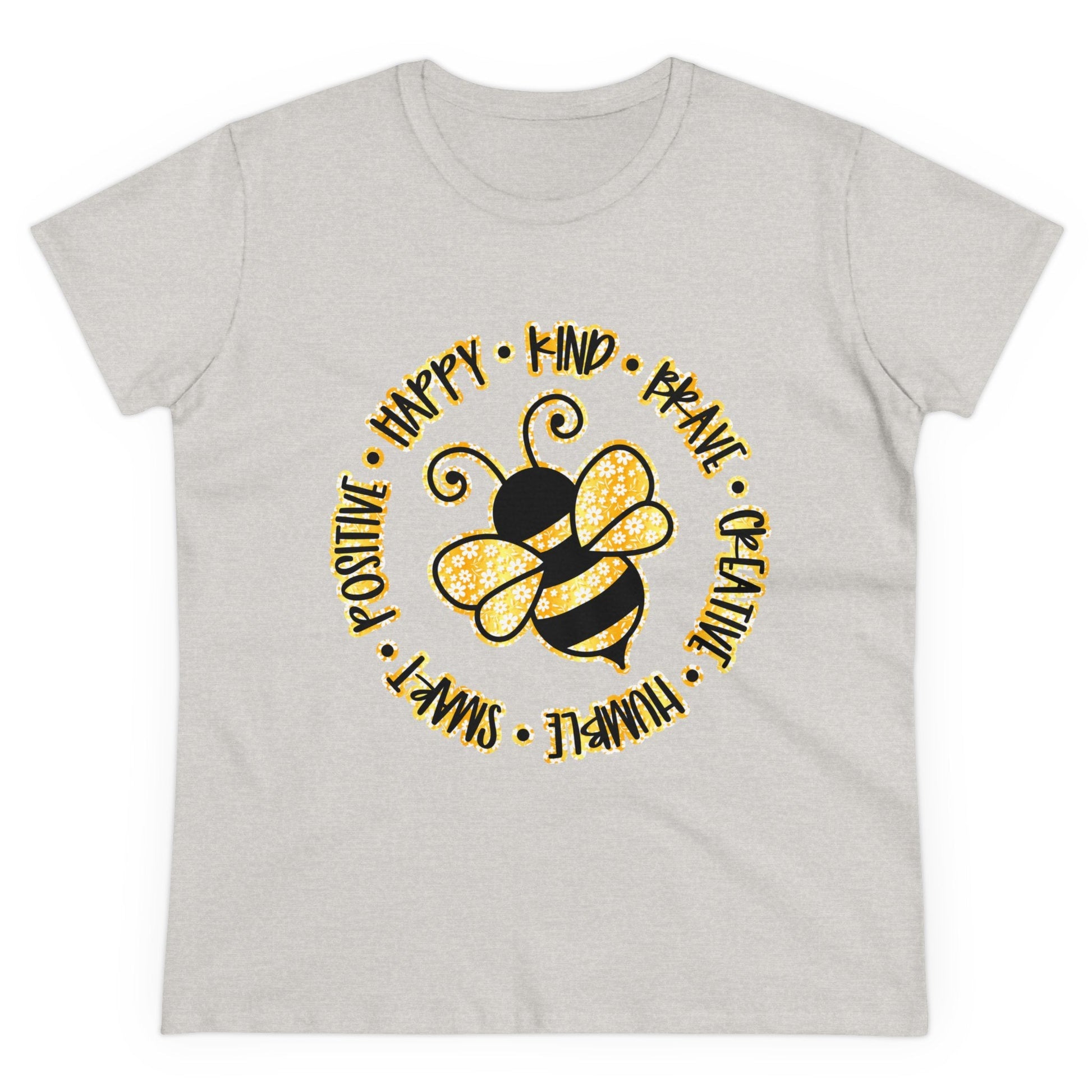 Women's Midweight Cotton Tee-Circle Bee - SmorgeousByGina