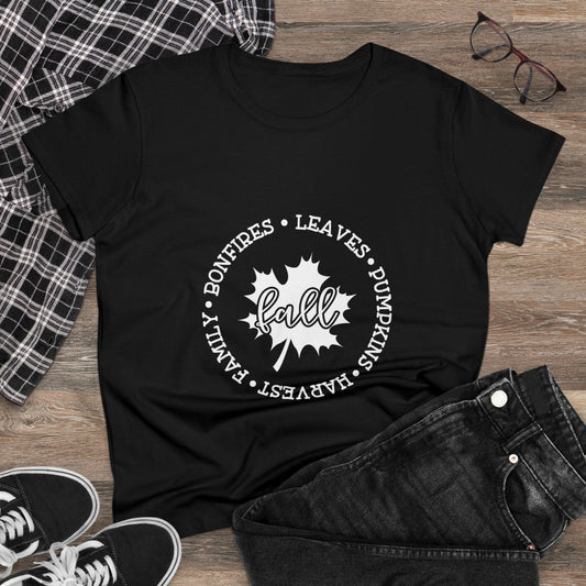 Women's Midweight Cotton Tee-Fall - SmorgeousByGina